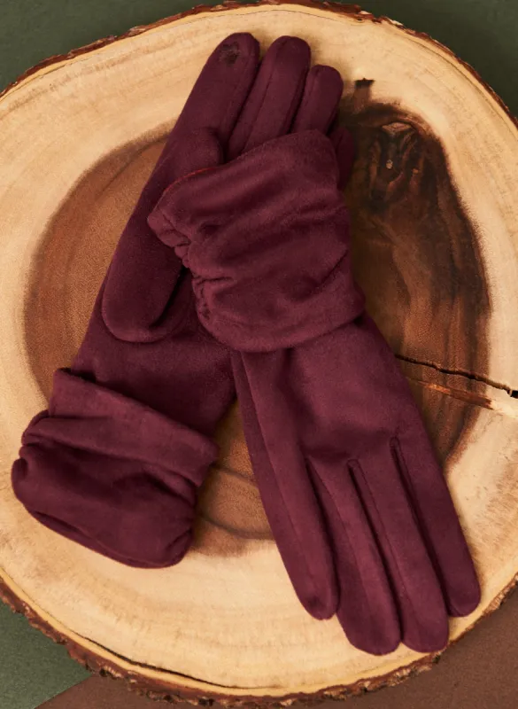 Faux Suede Gloves sold by Laura