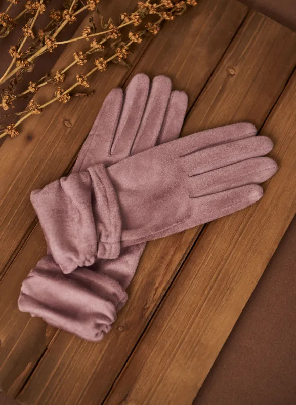 Faux Suede Gloves sold by Laura