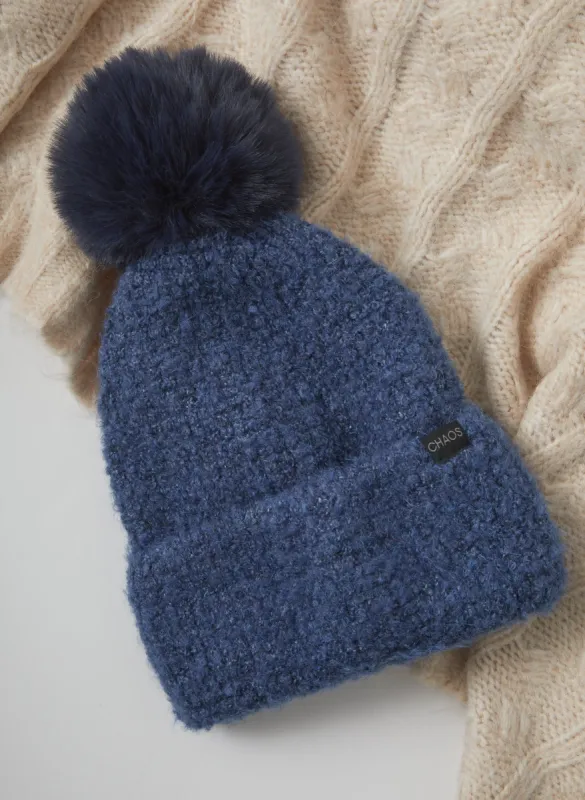 Pom Pom Knit Hat sold by Laura