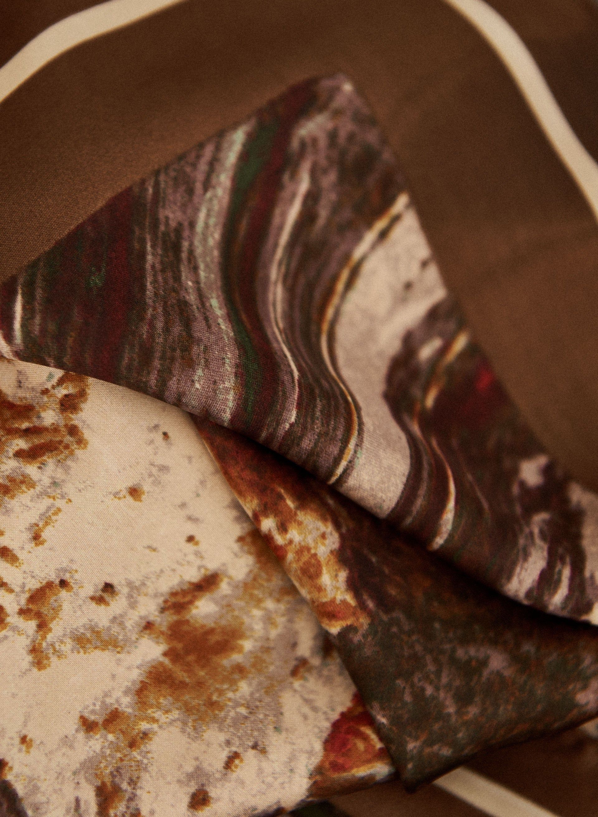 Marbled Print Square Scarf sold by Laura product image thumbnail 2