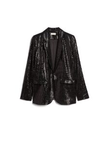 Notched Collar Sequin Jacket sold by Laura