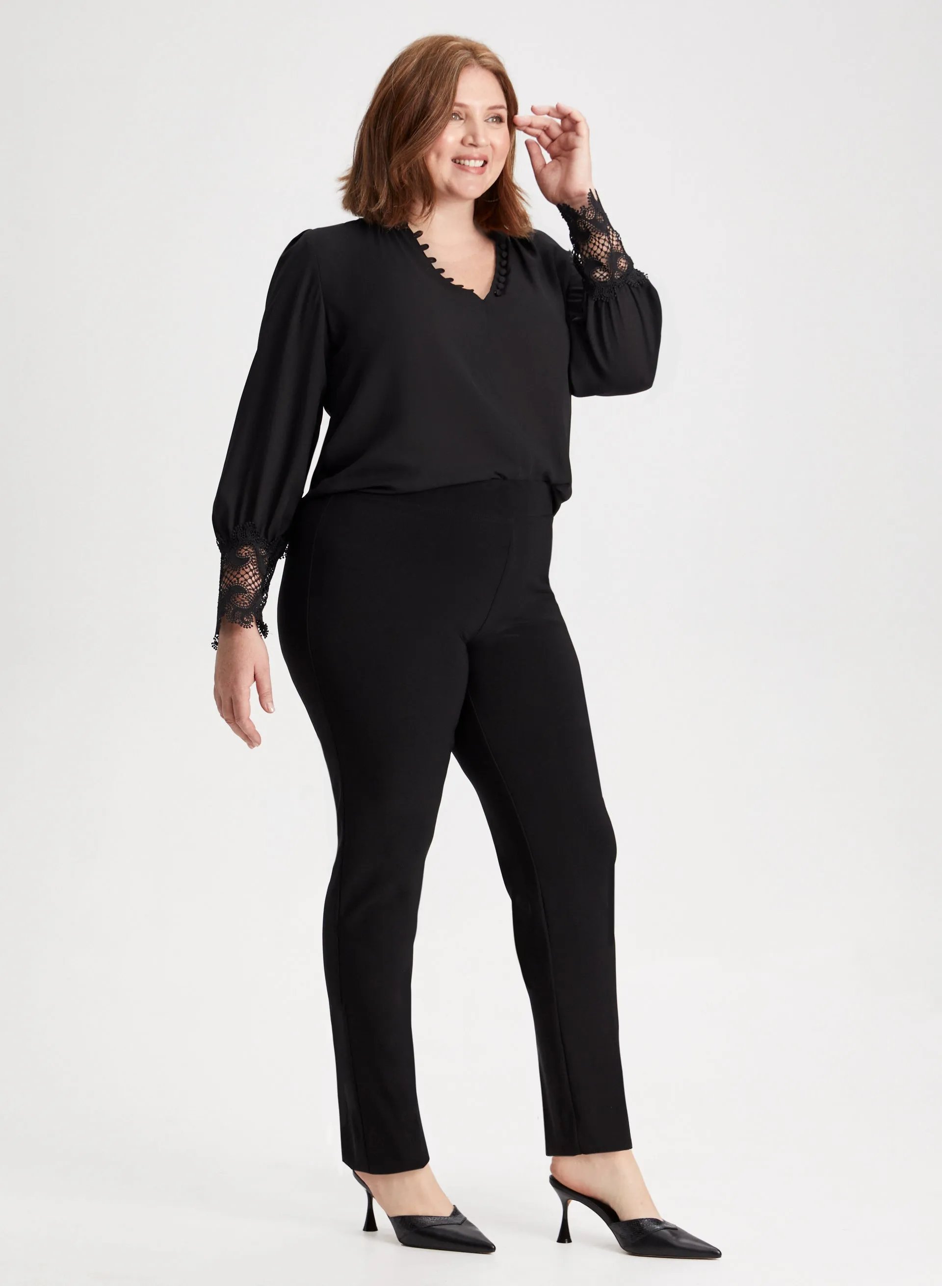 Joseph Ribkoff - Pull-On Slim Leg Pants sold by Laura product image thumbnail 4
