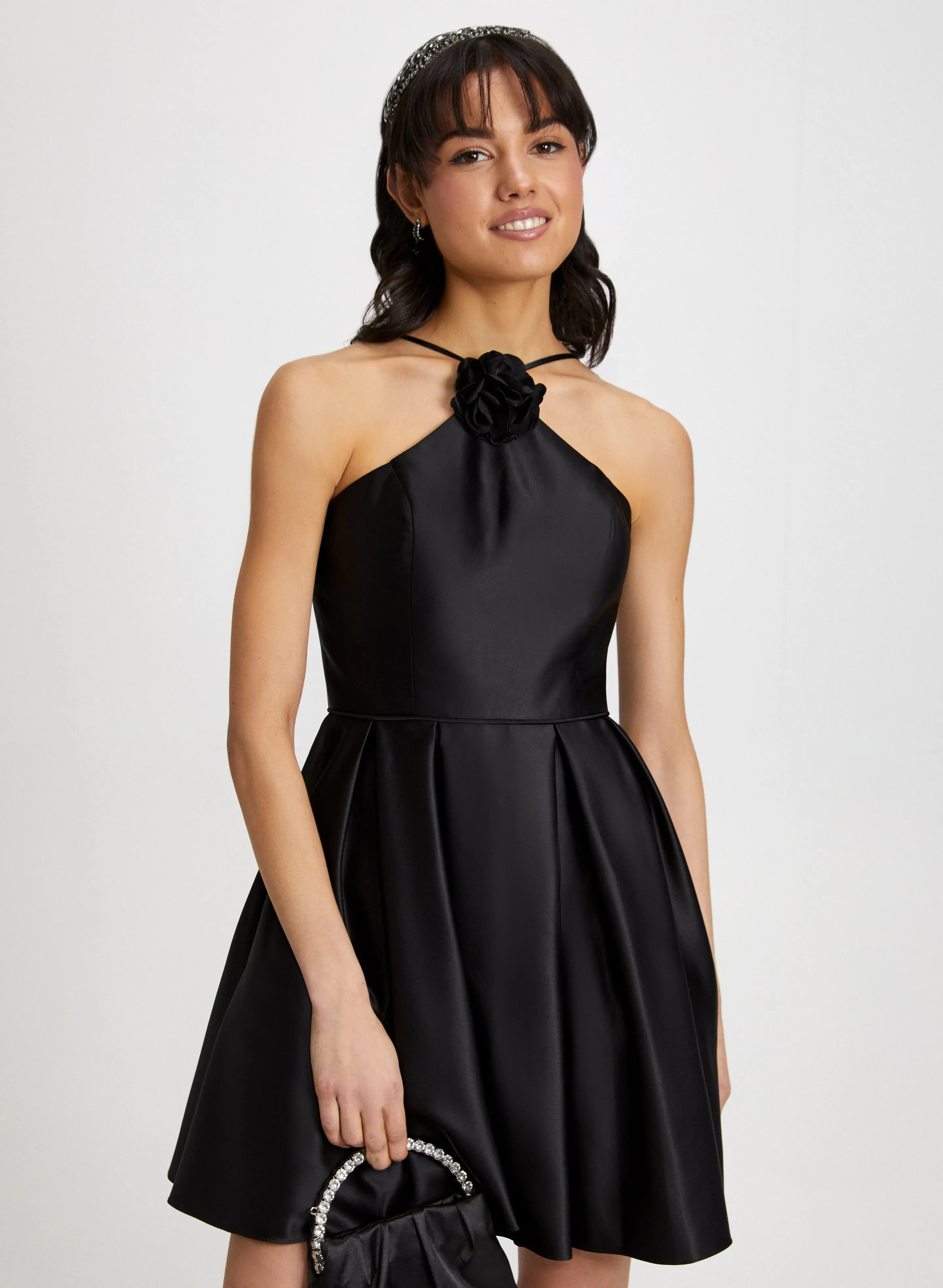 Rose Detail Halter Neck Dress sold by Laura product image thumbnail 4