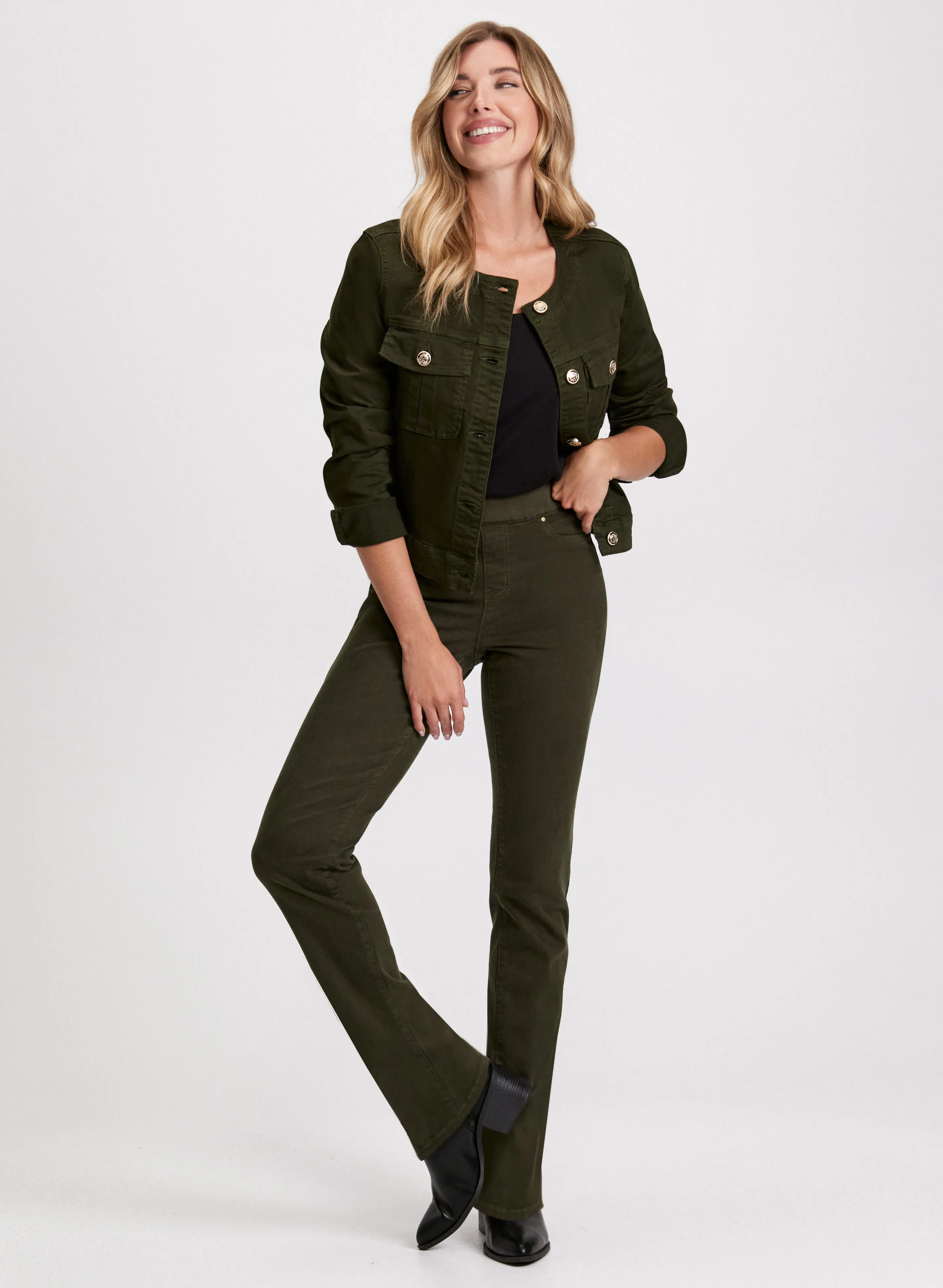 Square Neck Tank Top & Straight Leg Jeans sold by Laura