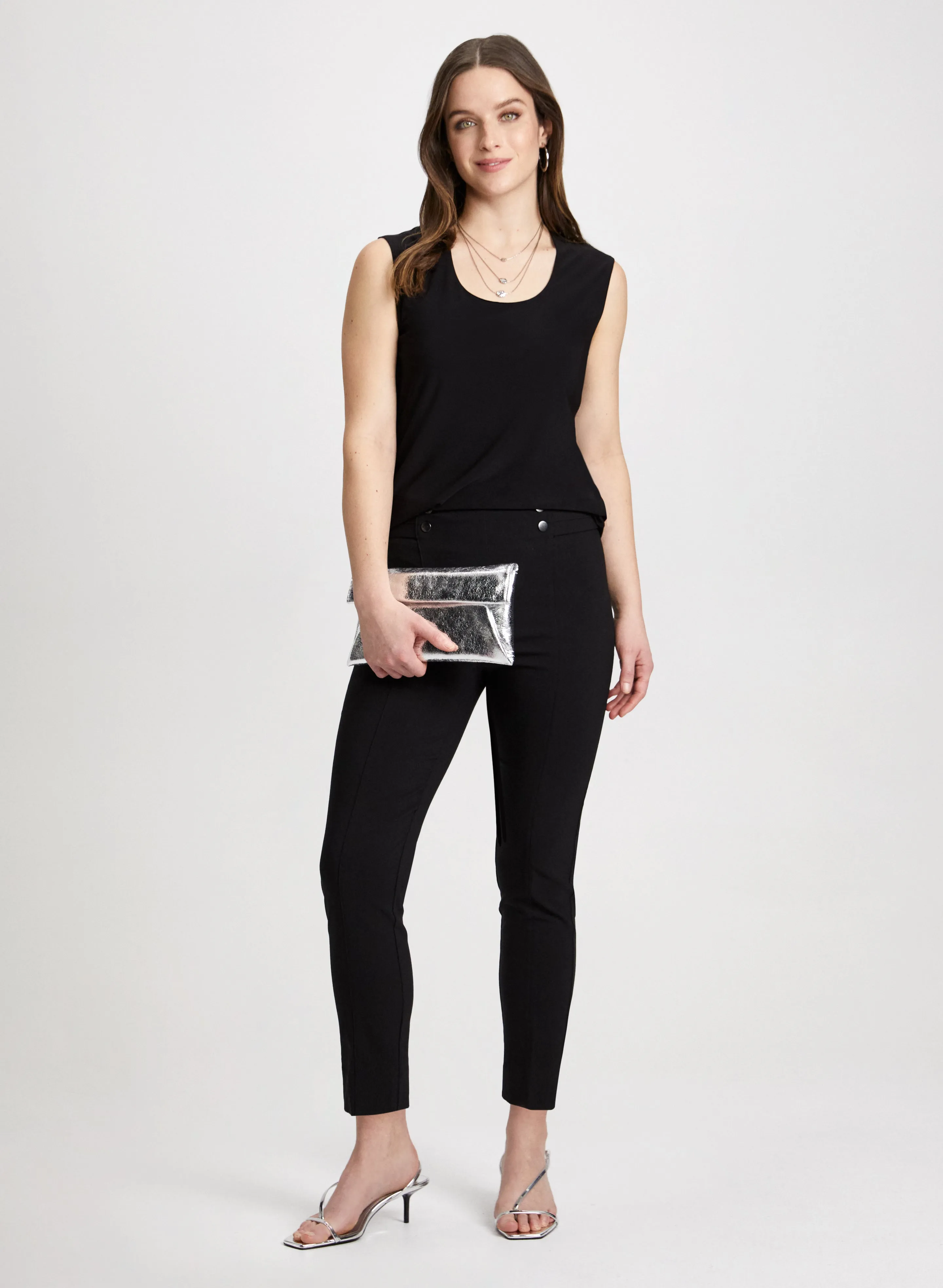 Slim Leg Pull-on Bengaline Pants sold by Laura product image thumbnail 3