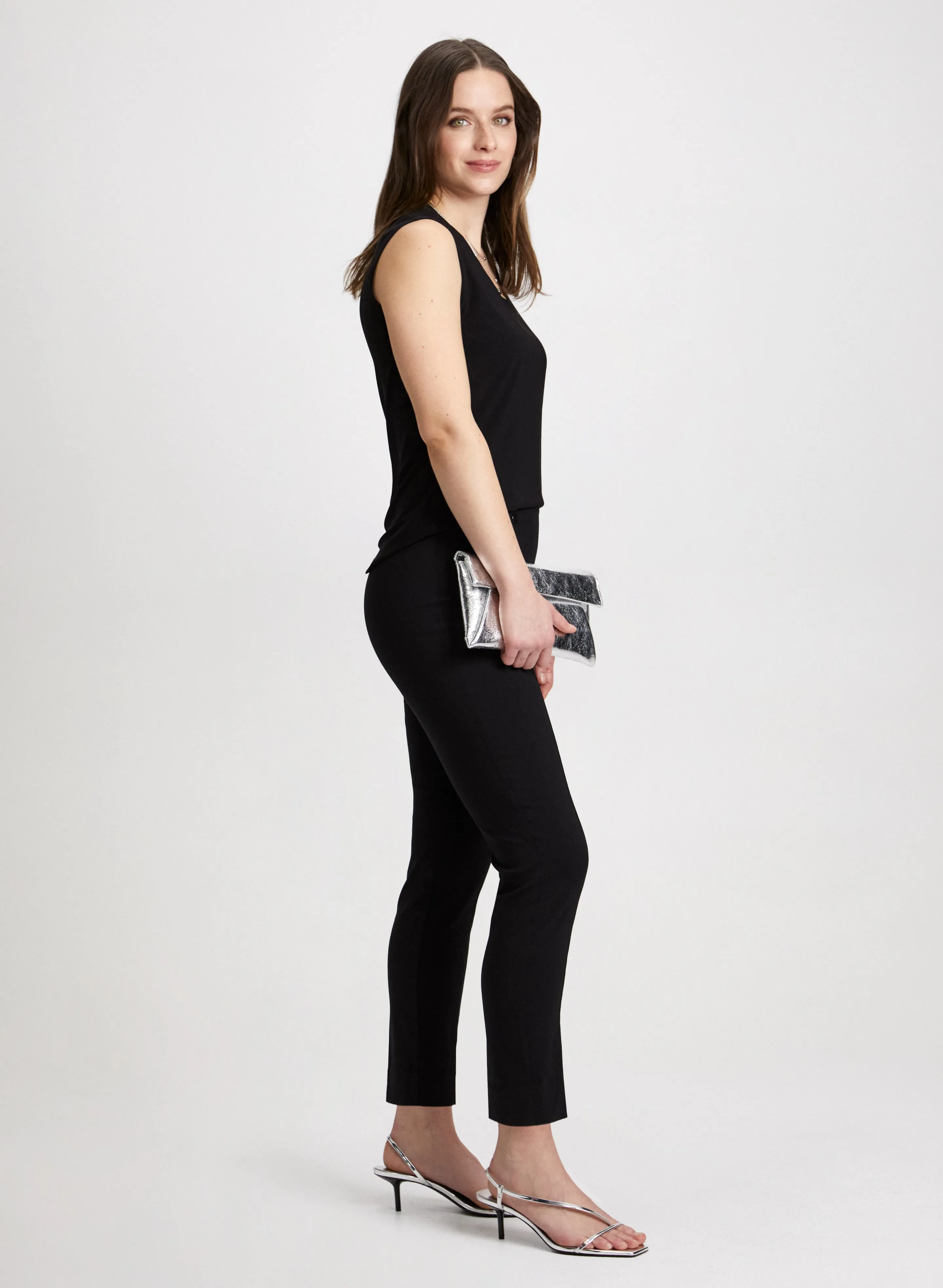 Slim Leg Pull-on Bengaline Pants sold by Laura product image thumbnail 5