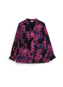 Floral Print Tie Neck Blouse sold by Laura