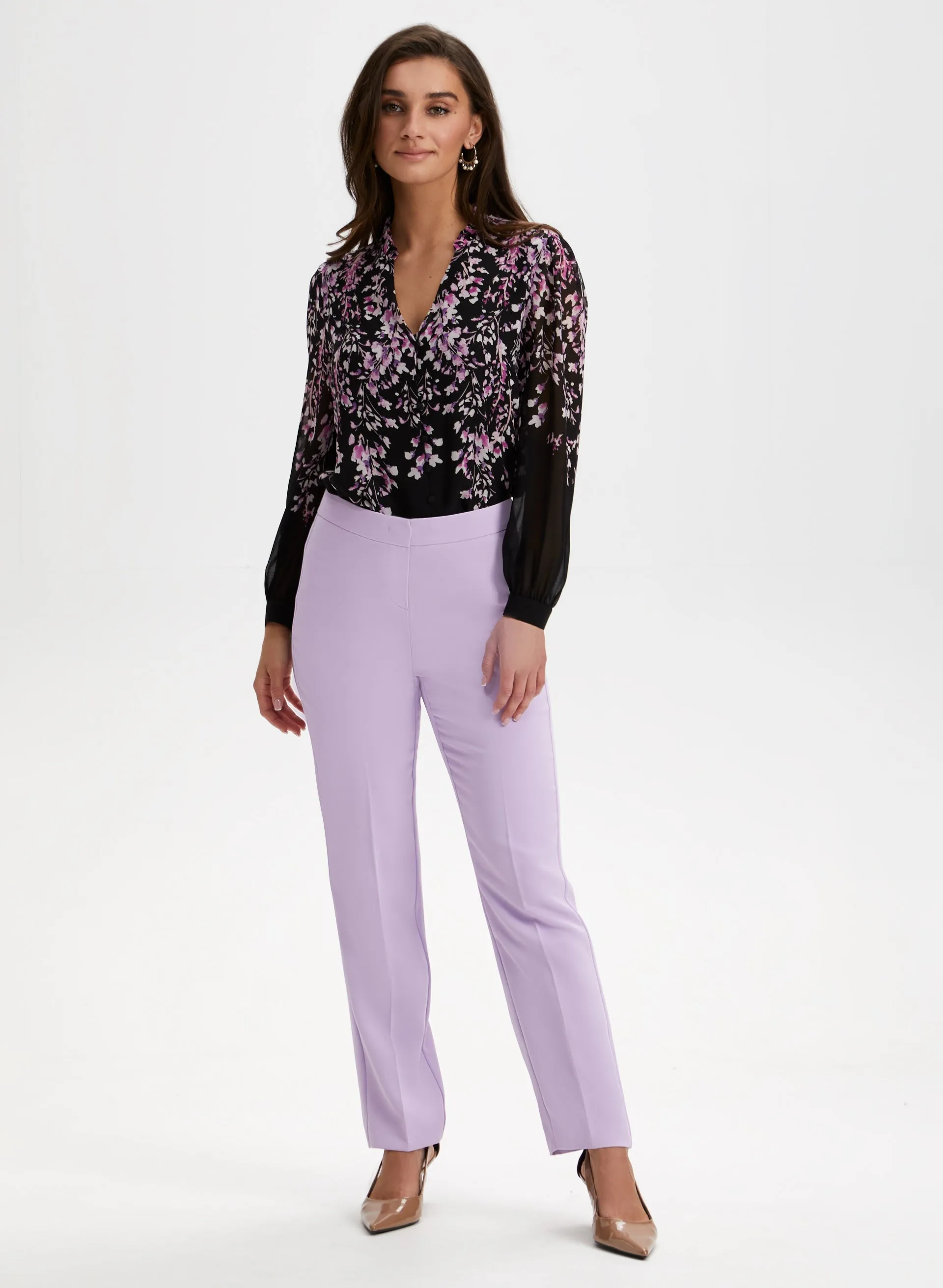 Floral Print Split Neck Blouse sold by Laura product image thumbnail 4