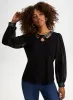 Sequin Detail Long Sleeve Top sold by Laura