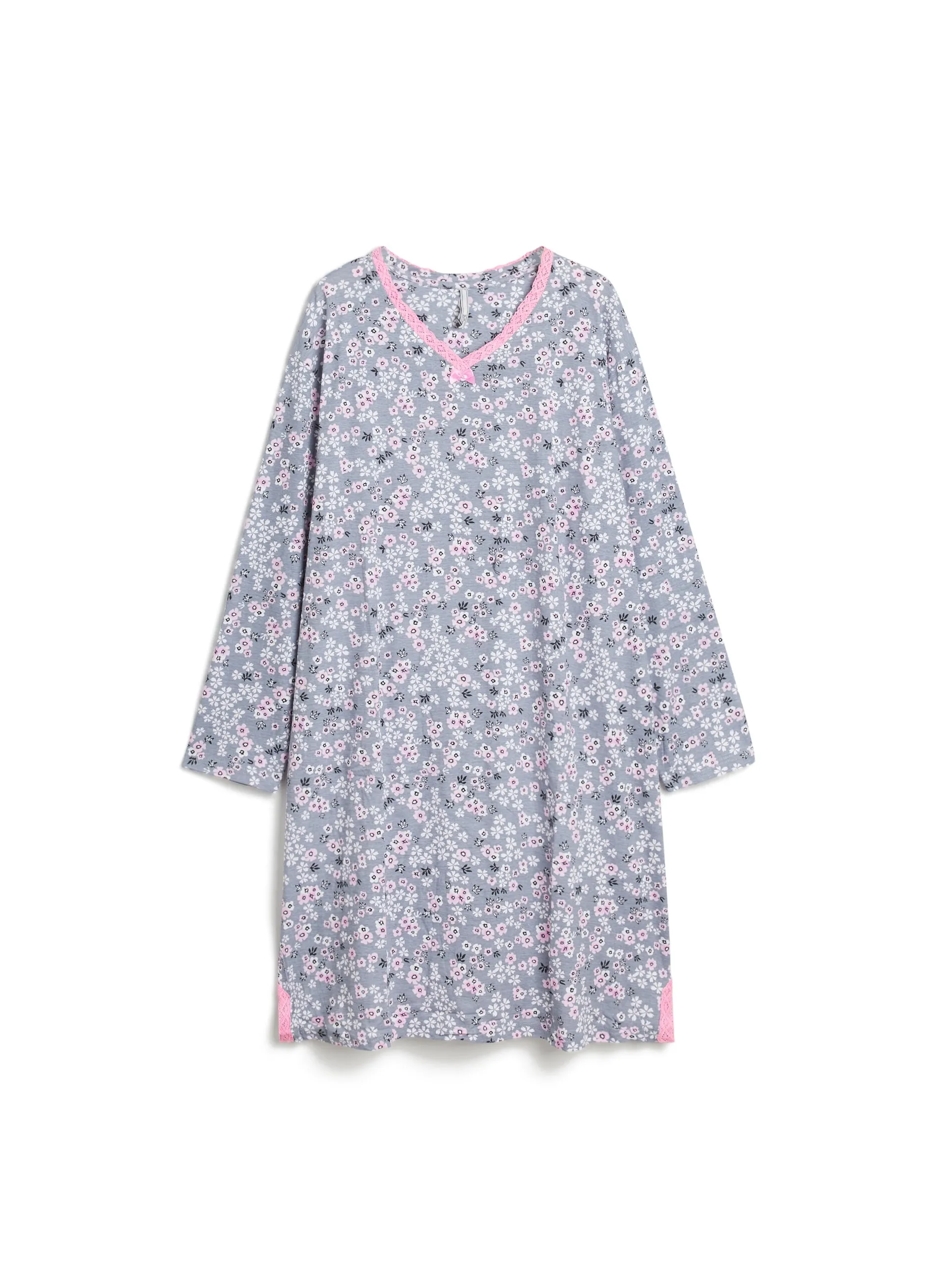 Floral Print Cotton Nightgown sold by Laura product image thumbnail 5