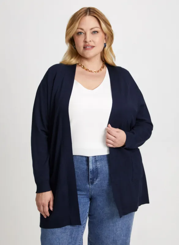 Open Front Knit Cardigan sold by Laura
