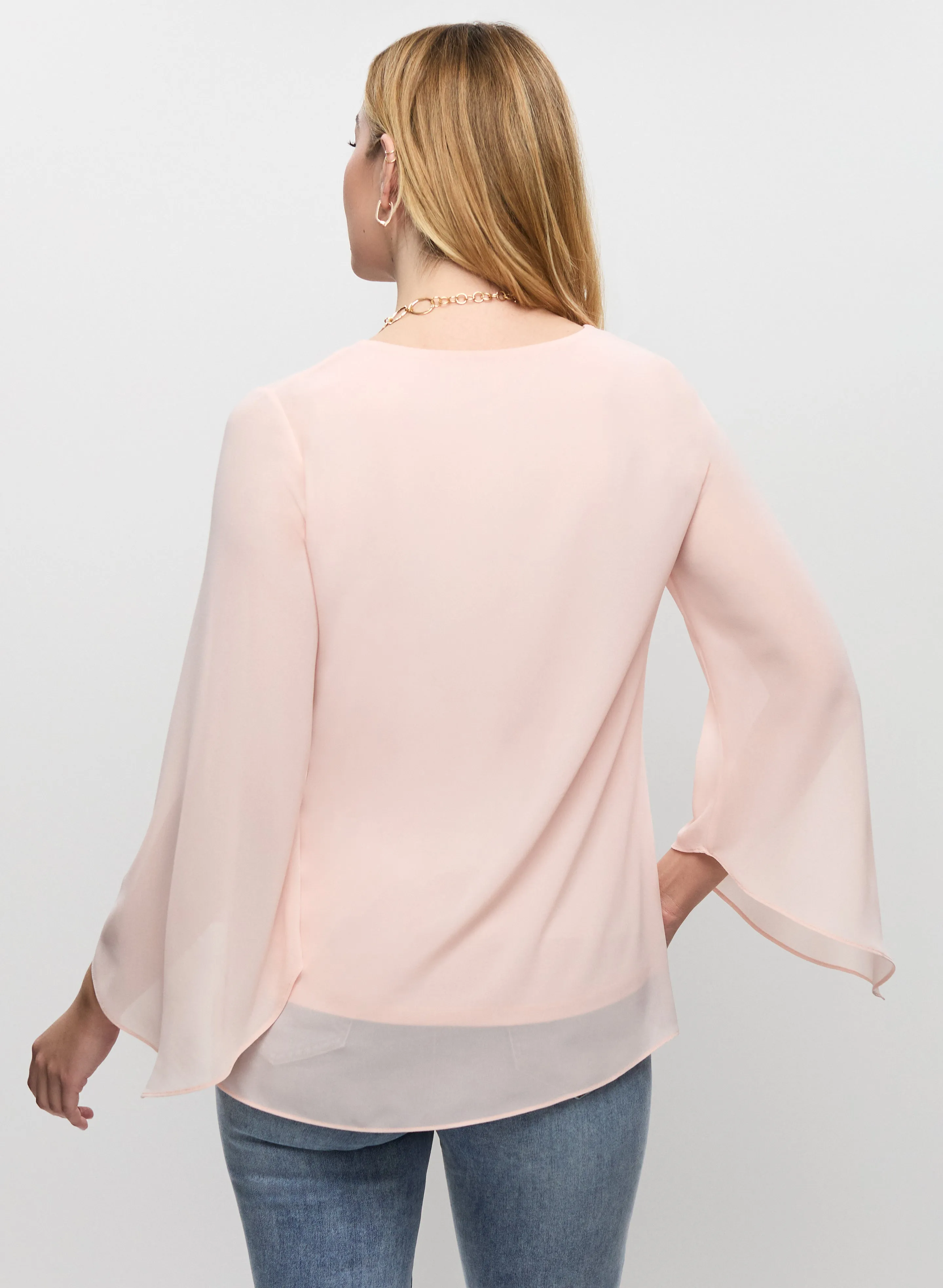 Flared Sleeve Chiffon Blouse sold by Laura product image thumbnail 3