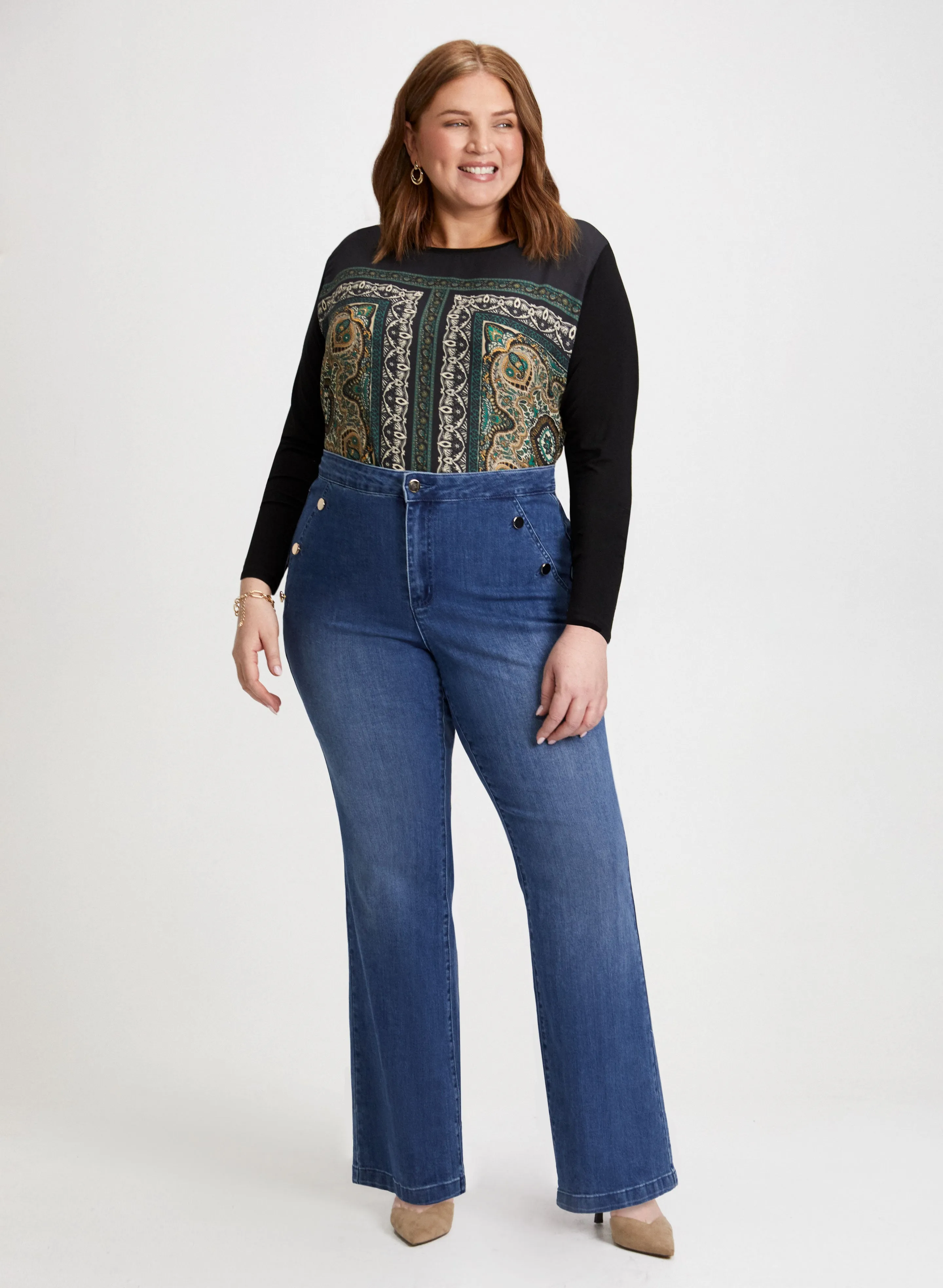 Paisley Print Long Sleeve Top sold by Laura product image thumbnail 3