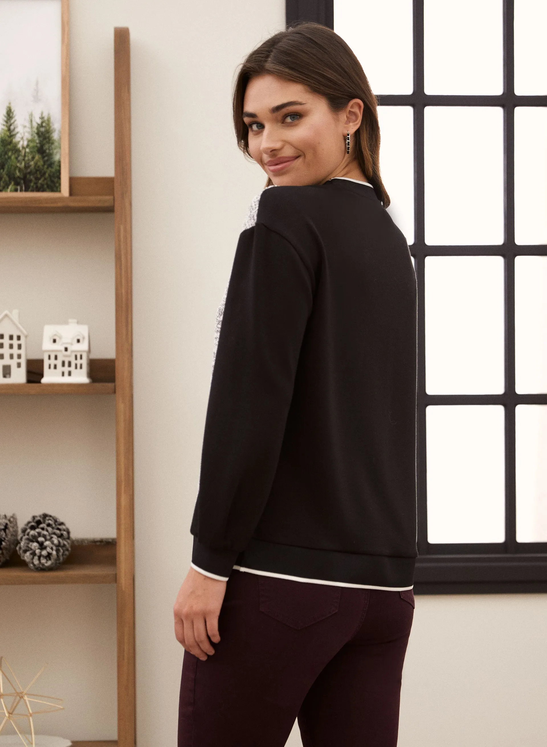 Heather Colour Block Top sold by Laura product image thumbnail 3