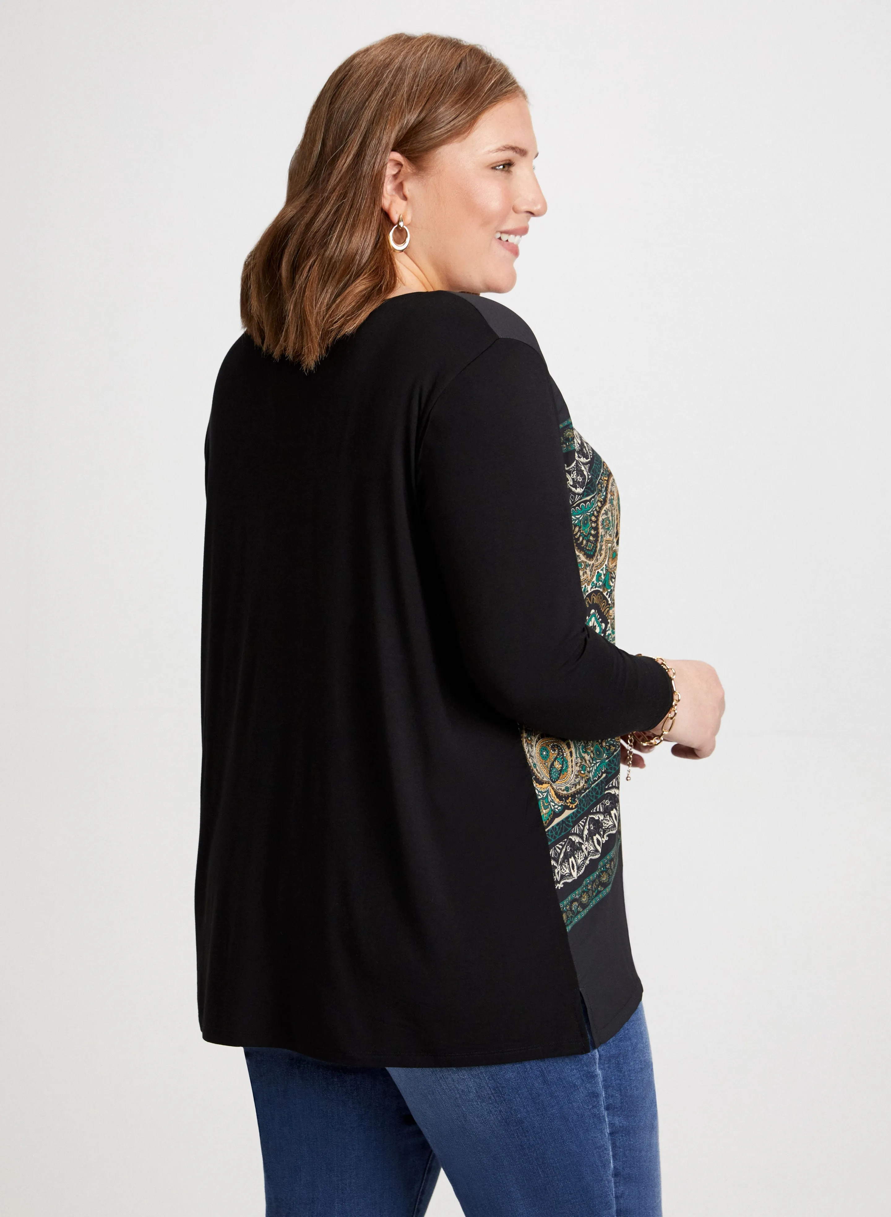 Paisley Print Long Sleeve Top sold by Laura product image thumbnail 4