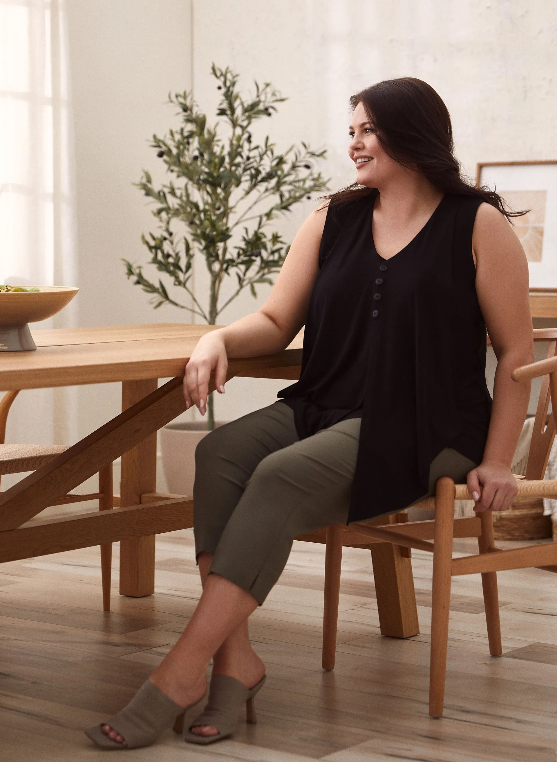 Joseph Ribkoff - Asymmetric Button Front Tunic sold by Laura product image thumbnail 3