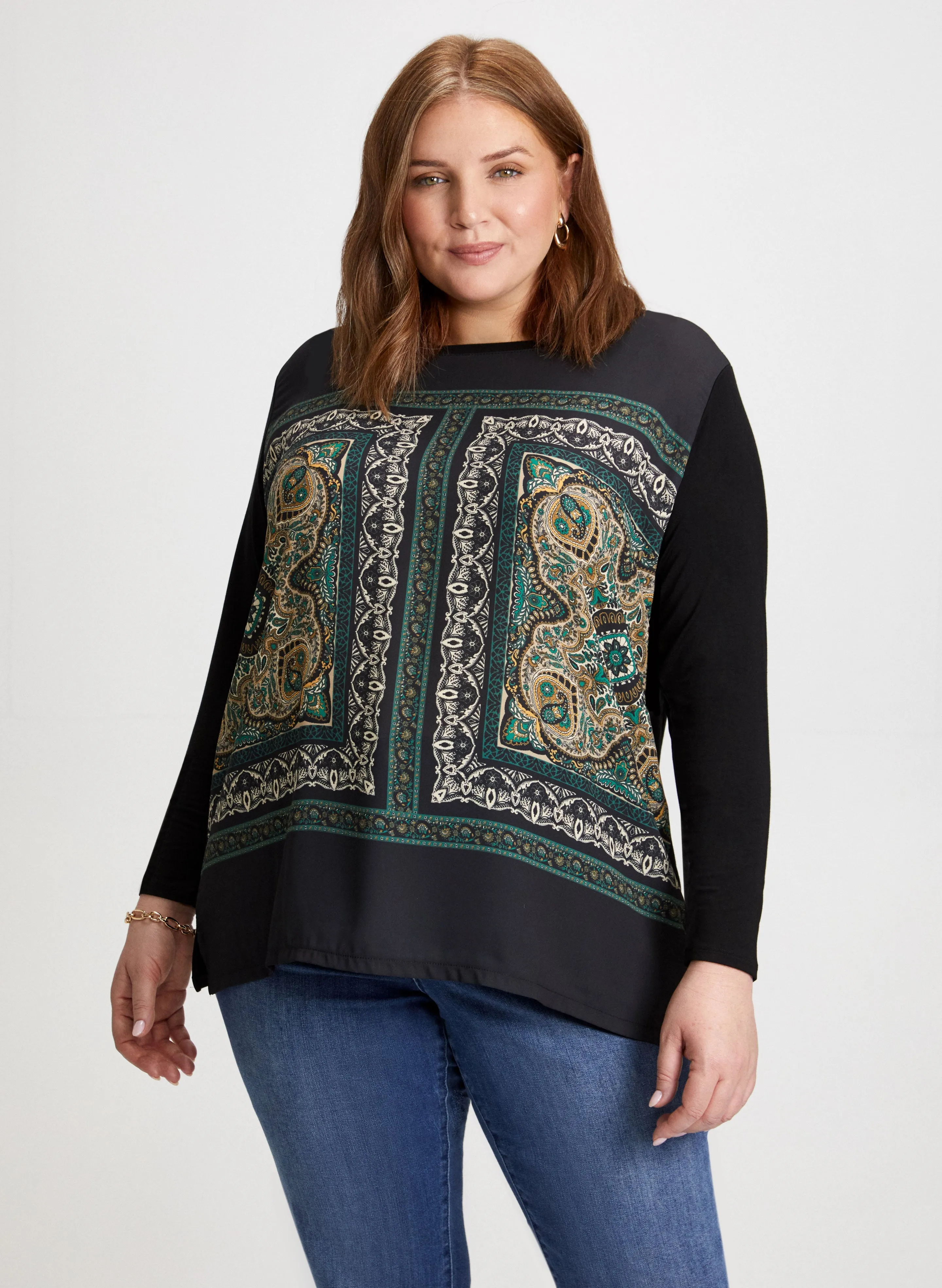 Paisley Print Long Sleeve Top sold by Laura product image thumbnail 2