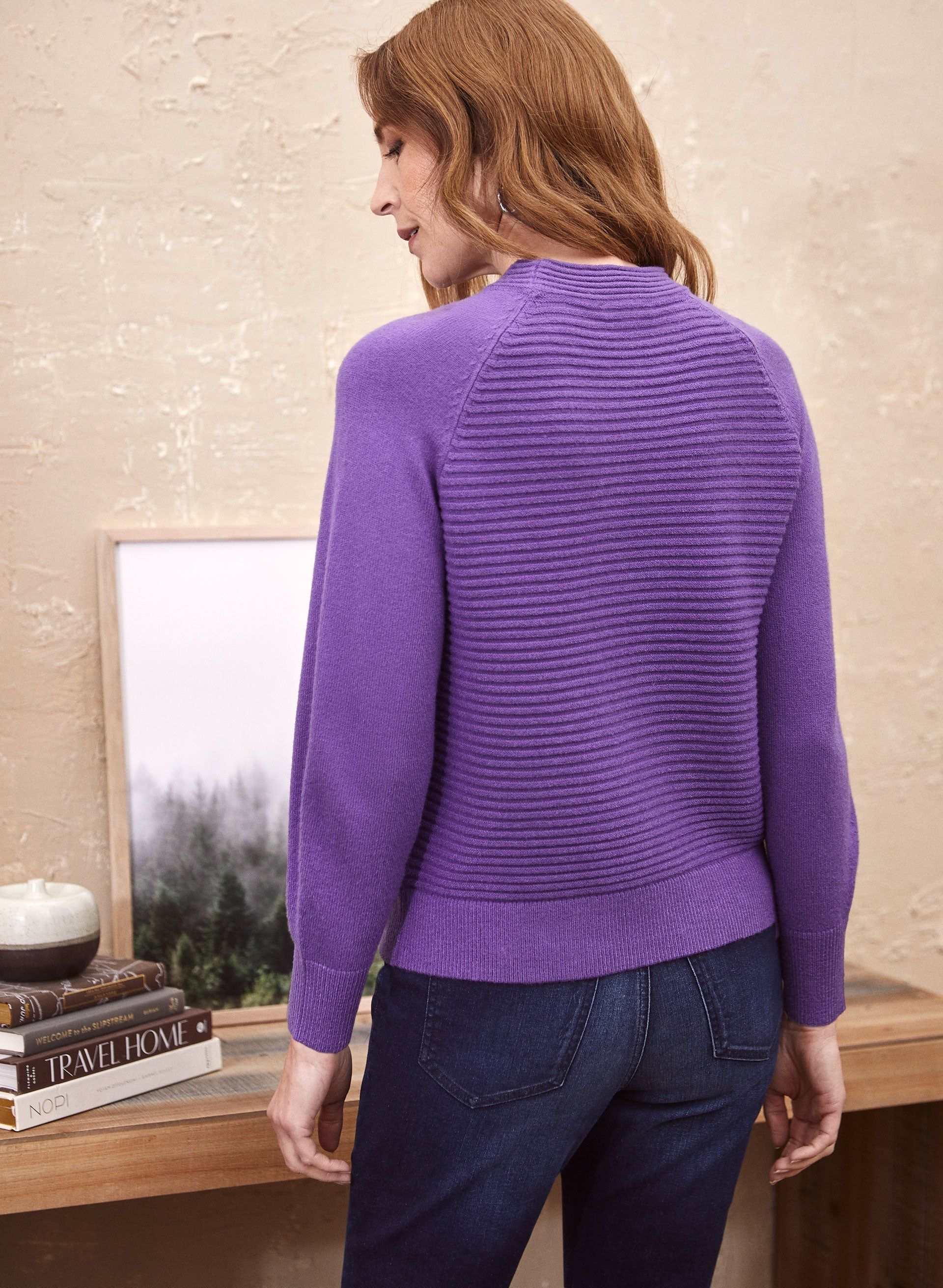 Mock Neck Ottoman Stitch Sweater sold by Laura product image thumbnail 4