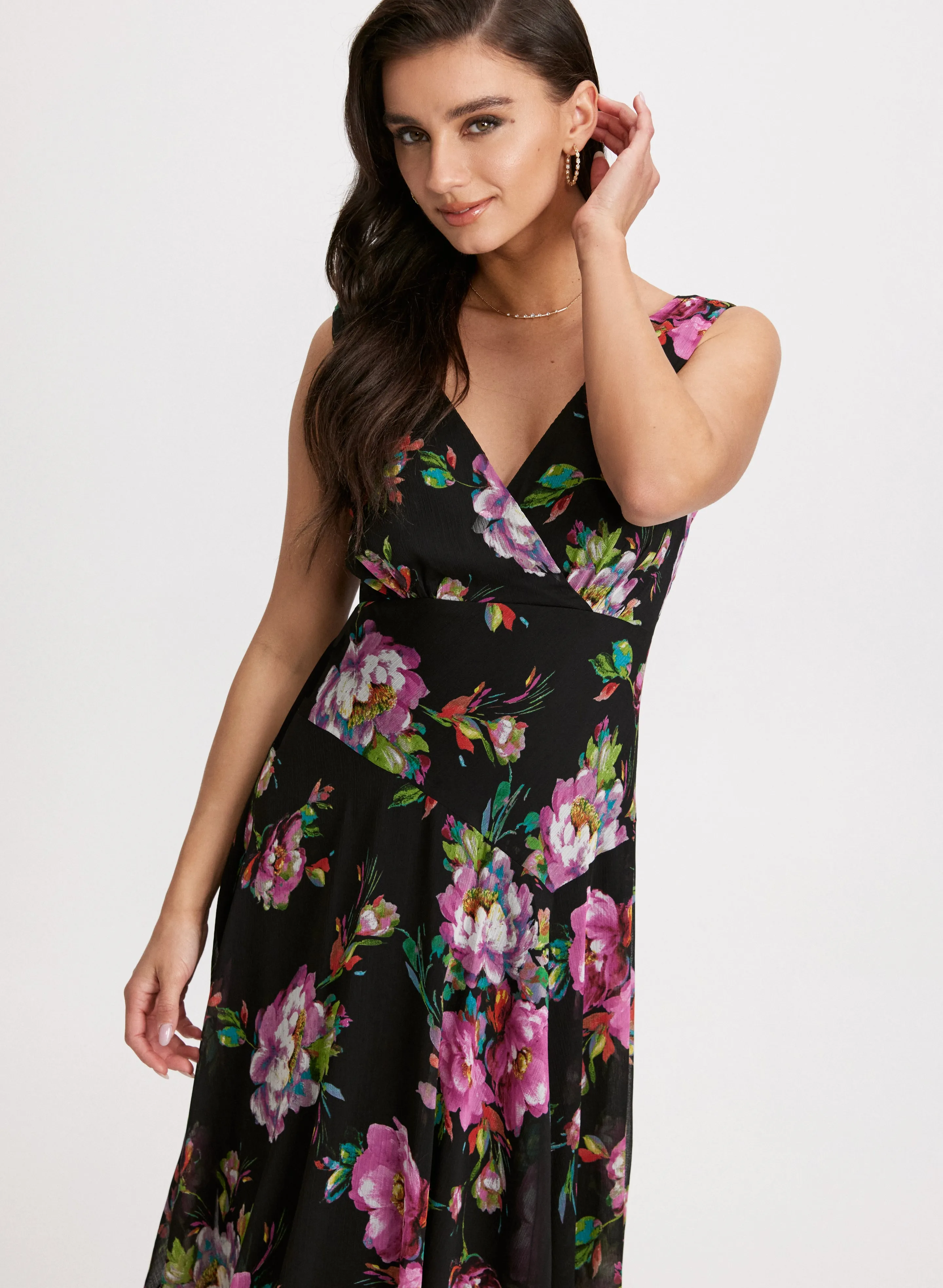 Floral Print Asymmetric Dress sold by Laura product image thumbnail 4