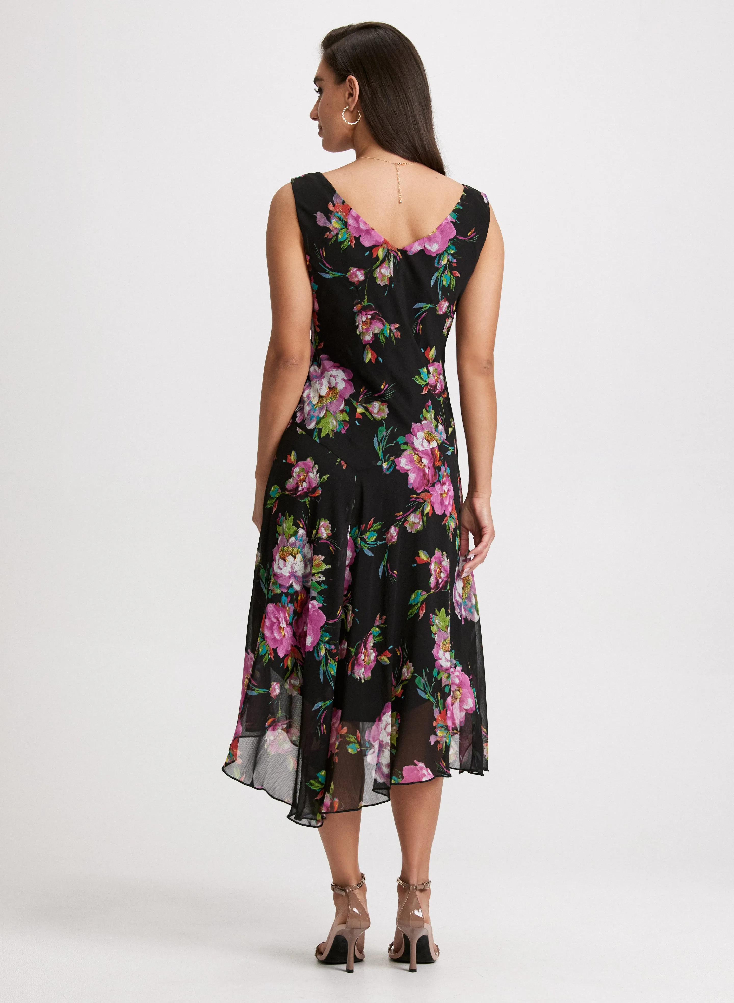 Floral Print Asymmetric Dress sold by Laura product image thumbnail 3