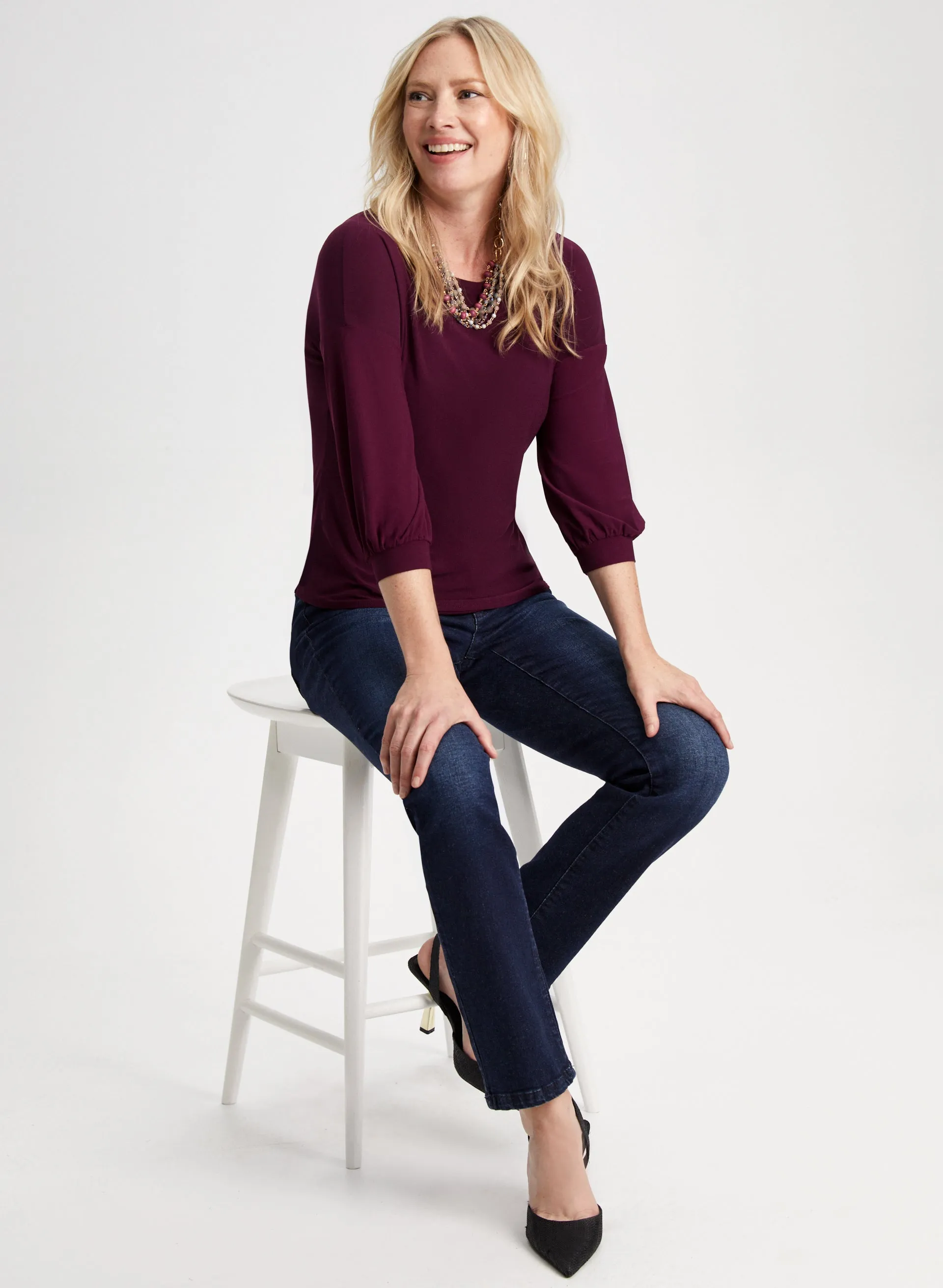 Elbow Puff Sleeve Top sold by Laura product image thumbnail 3