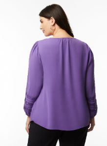 Puff Sleeve Embroidered Top sold by Laura