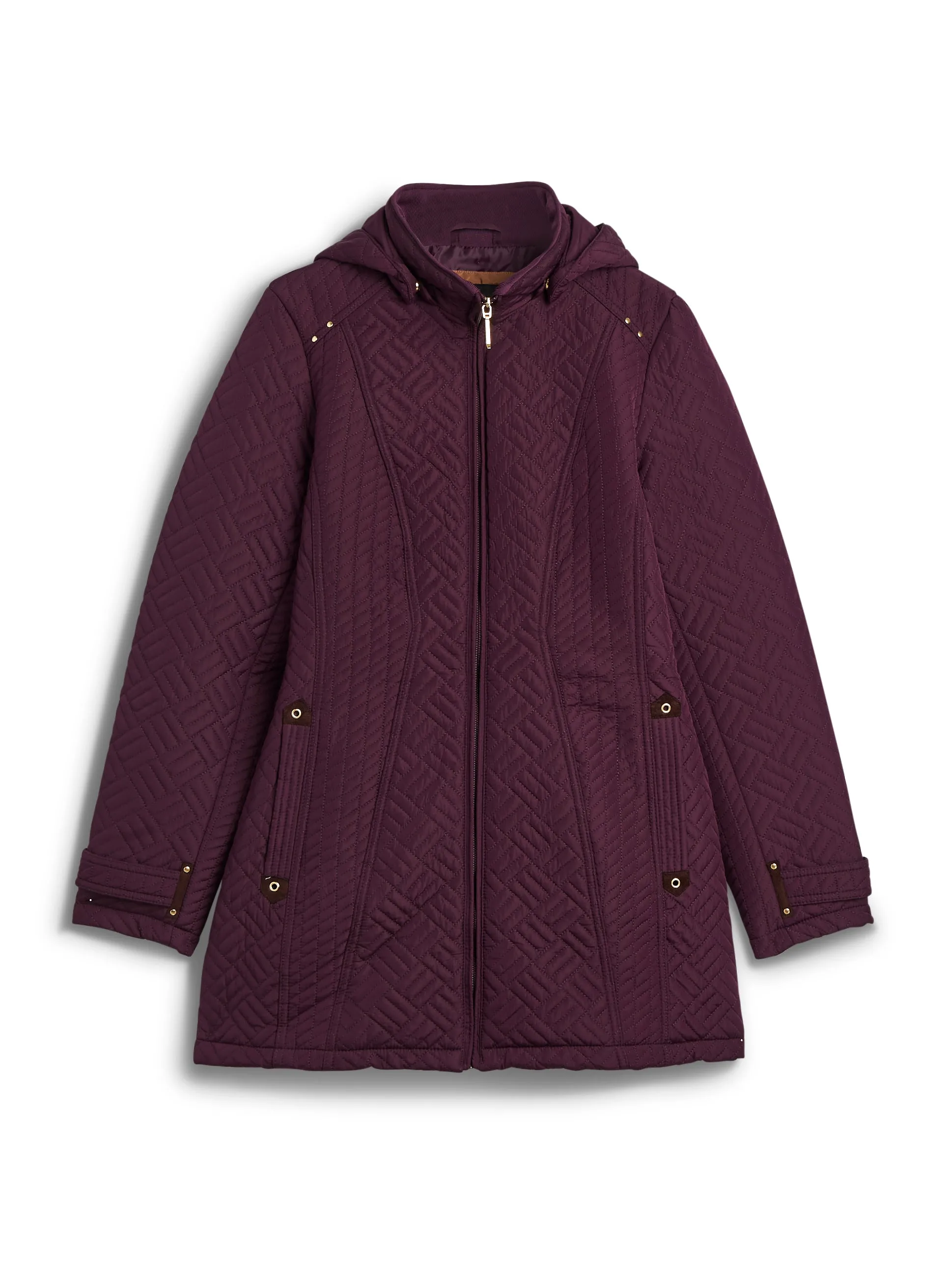 Geometric Quilted Coat sold by Laura product image thumbnail 5