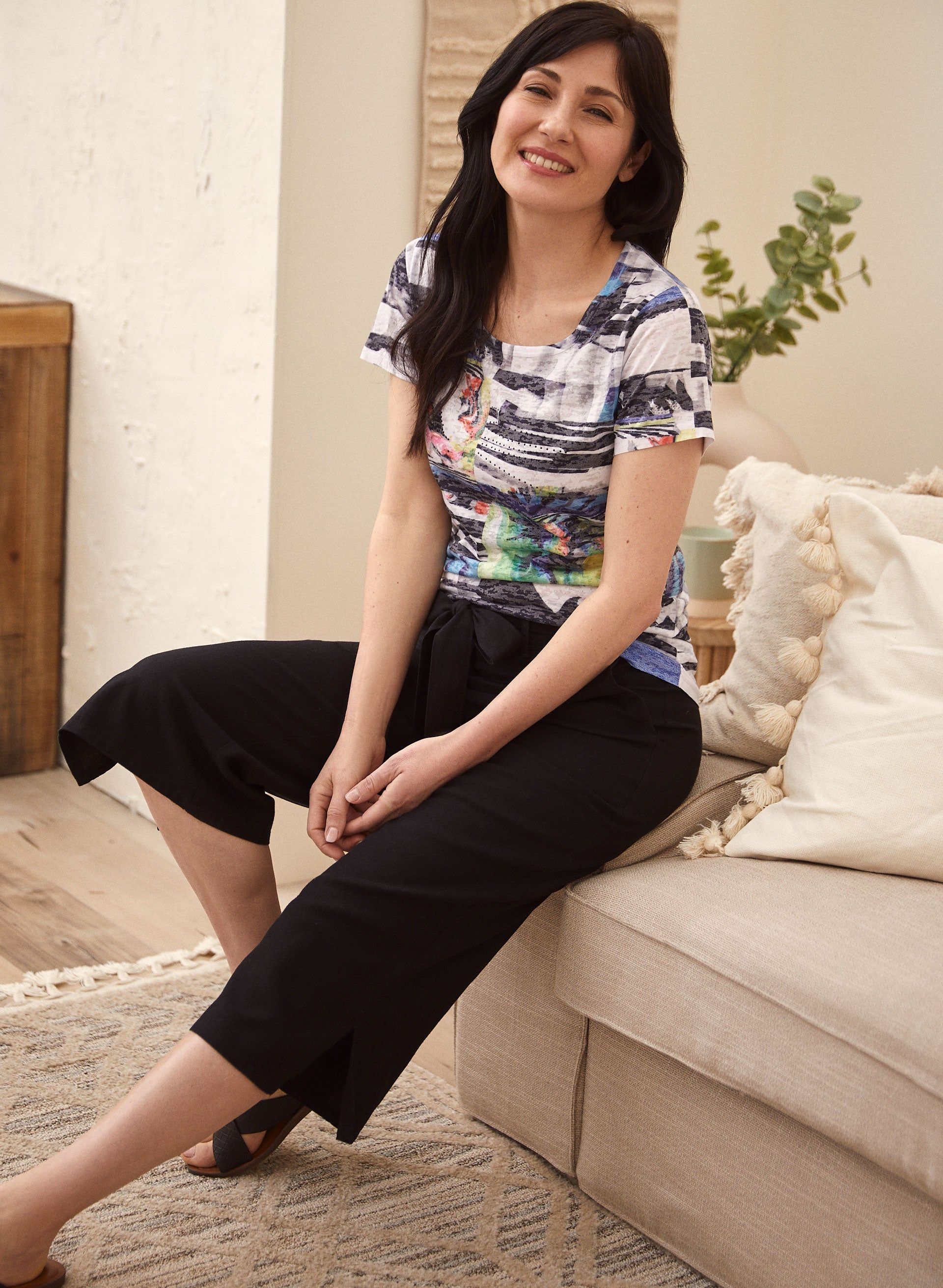 Wide Leg Capri Pants sold by Laura product image thumbnail 3