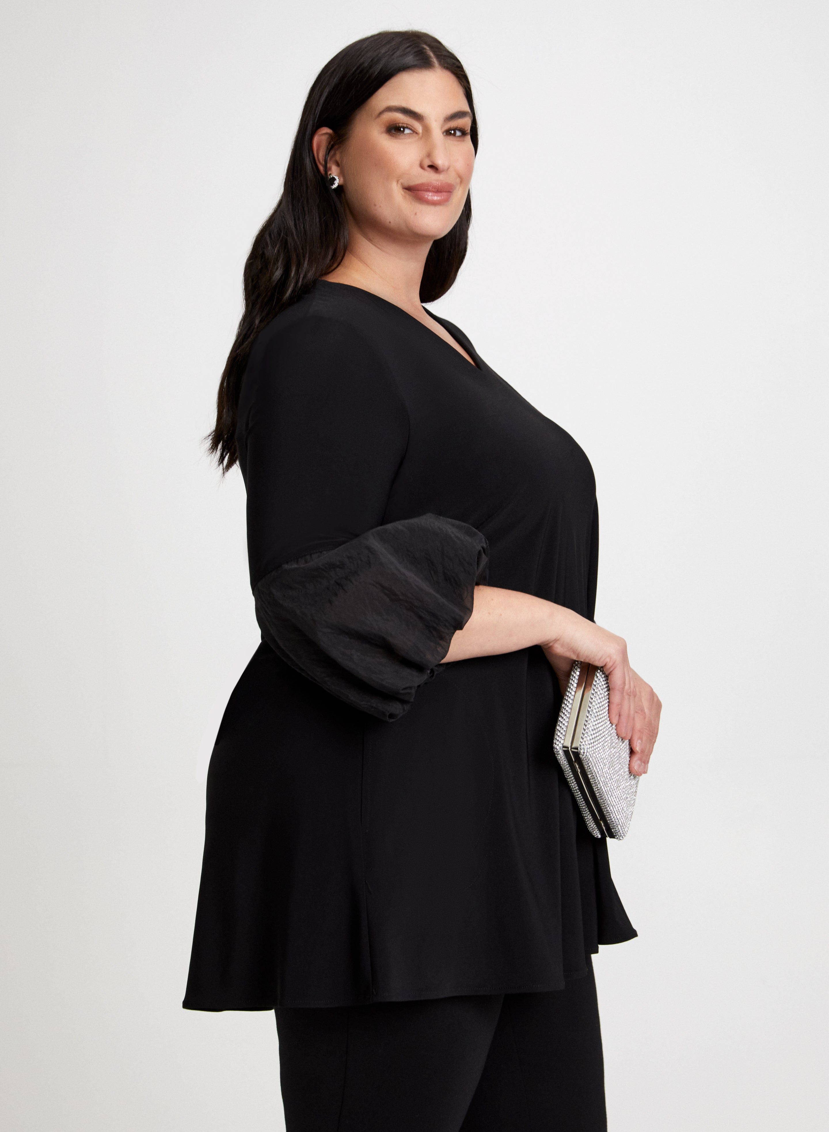 Joseph Ribkoff - Balloon Sleeve Chiffon Tunic sold by Laura product image thumbnail 5