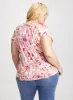 Floral Print Burnout T-Shirt sold by Laura