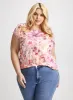 Floral Print Burnout T-Shirt sold by Laura