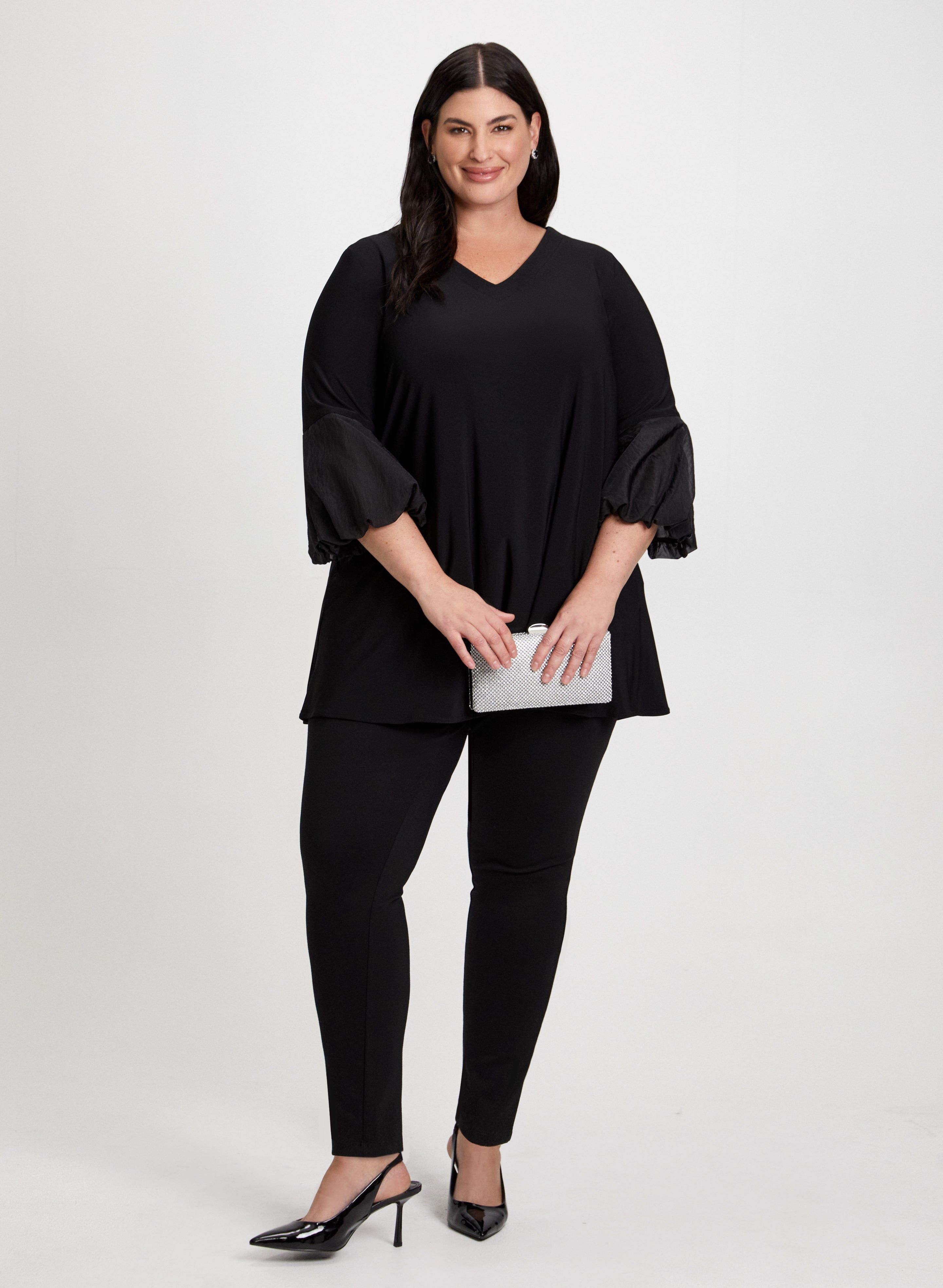 Joseph Ribkoff - Balloon Sleeve Chiffon Tunic sold by Laura product image thumbnail 3