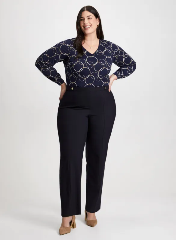 Ring Motif Top & Signature Fit Pants sold by Laura