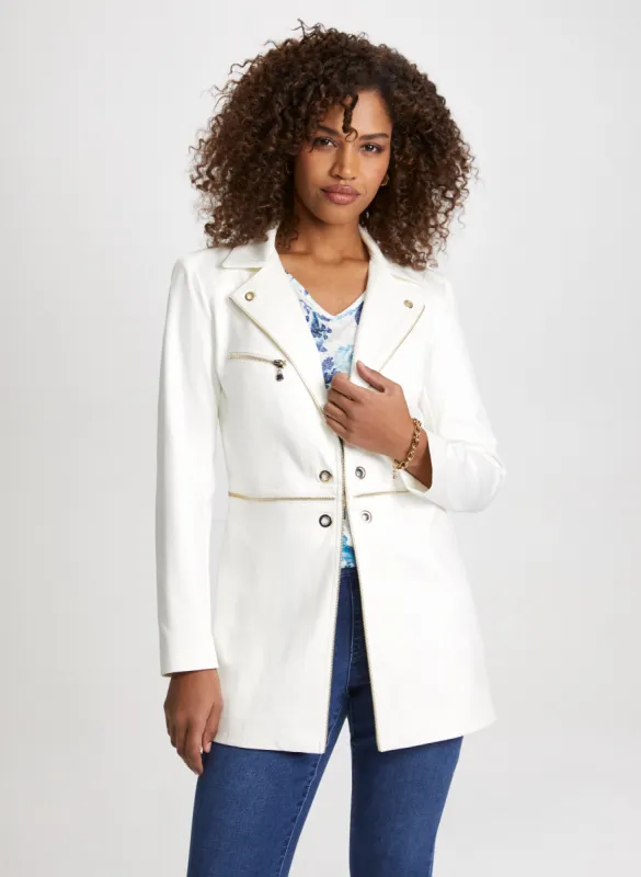 Open-Front Redingote Jacket sold by Laura