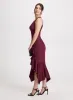 Asymmetric Ruffle Evening Dress sold by Laura