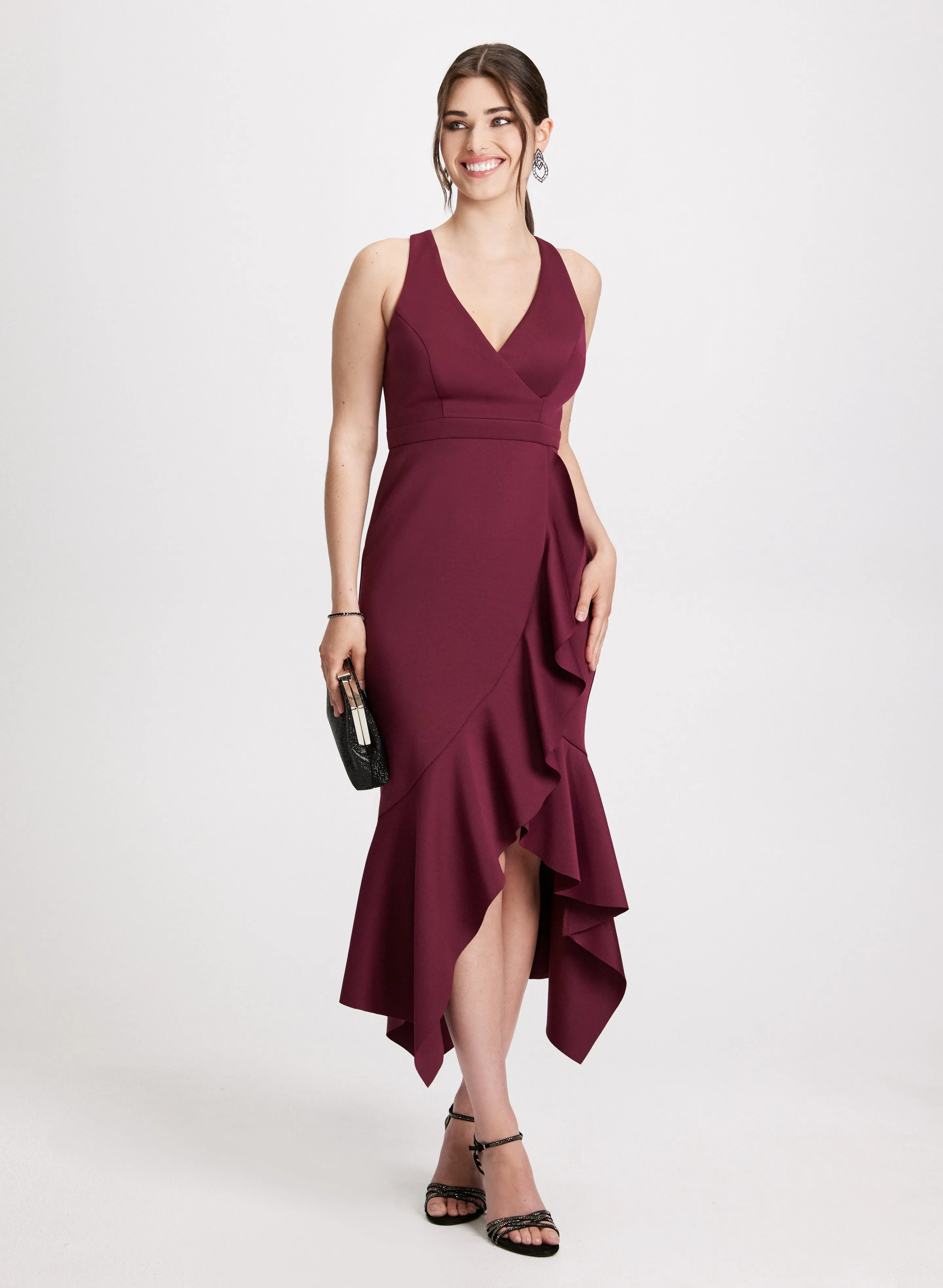 Asymmetric Ruffle Evening Dress sold by Laura
