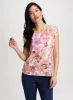 Floral Print Burnout Tee sold by Laura