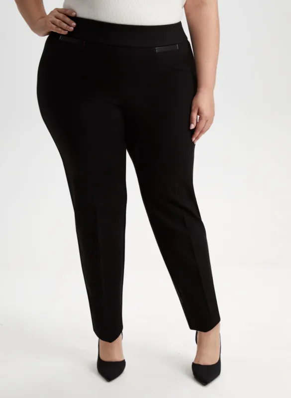 Sofia Pull-On Straight Leg Pants - Short sold by Laura
