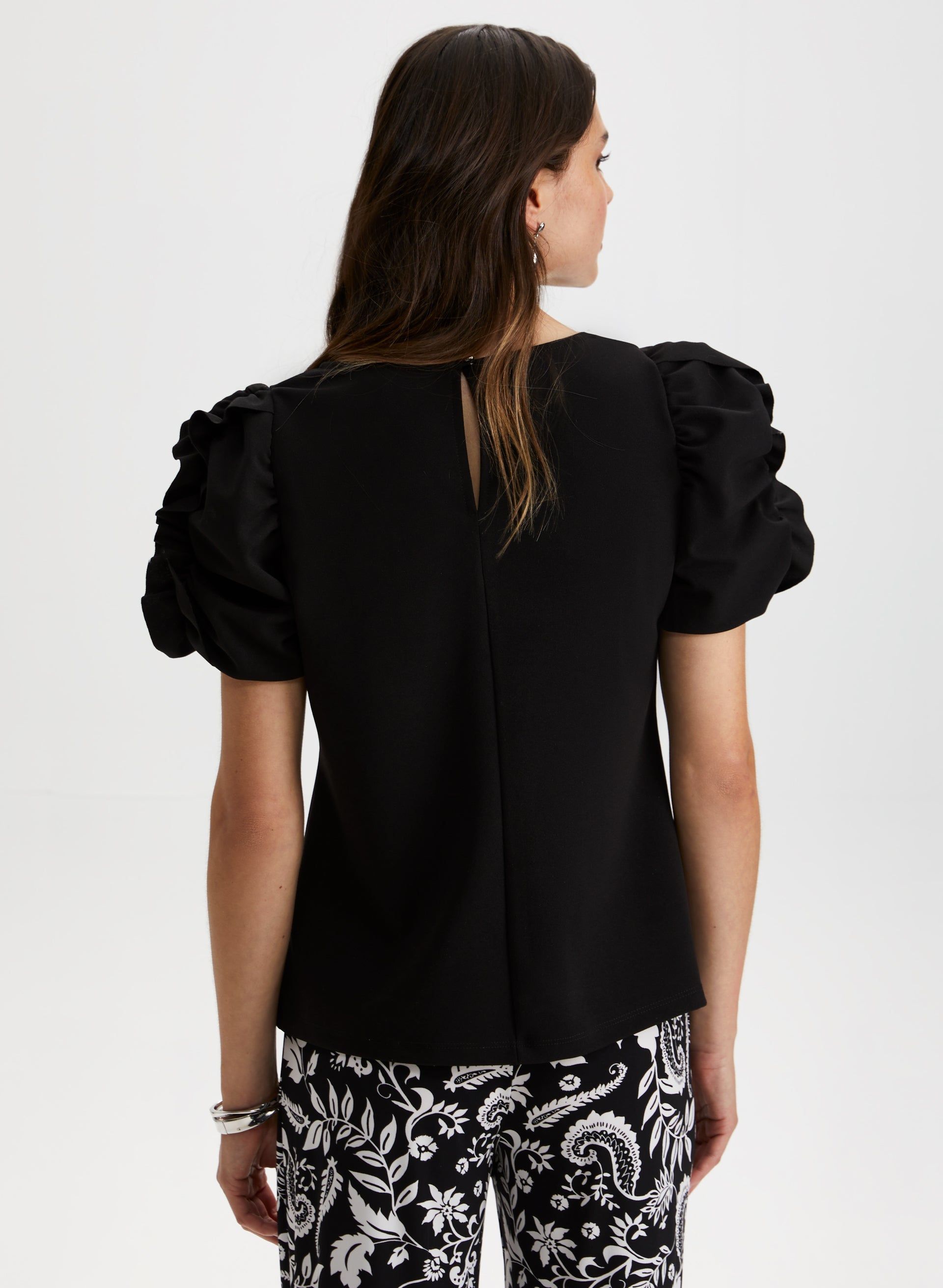 Short Puff Sleeve Top sold by Laura product image thumbnail 2