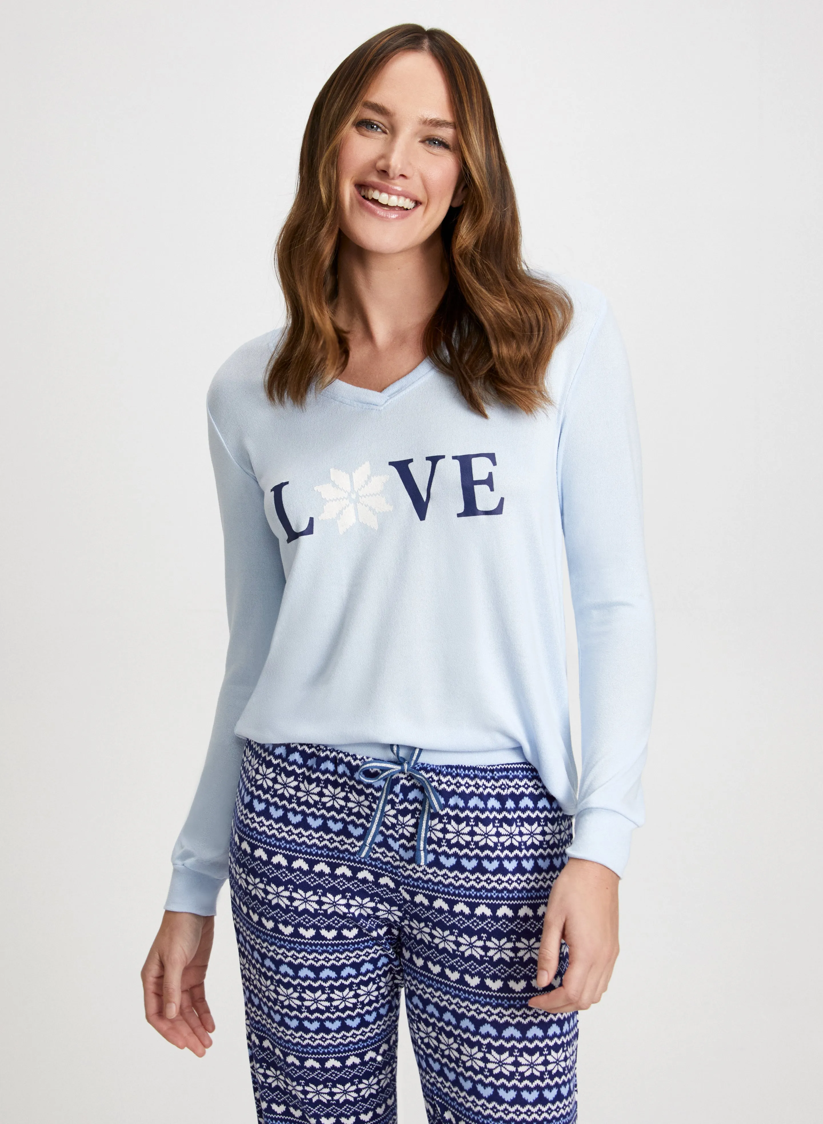 Slogan & Print Pyjama Set sold by Laura product image thumbnail 3