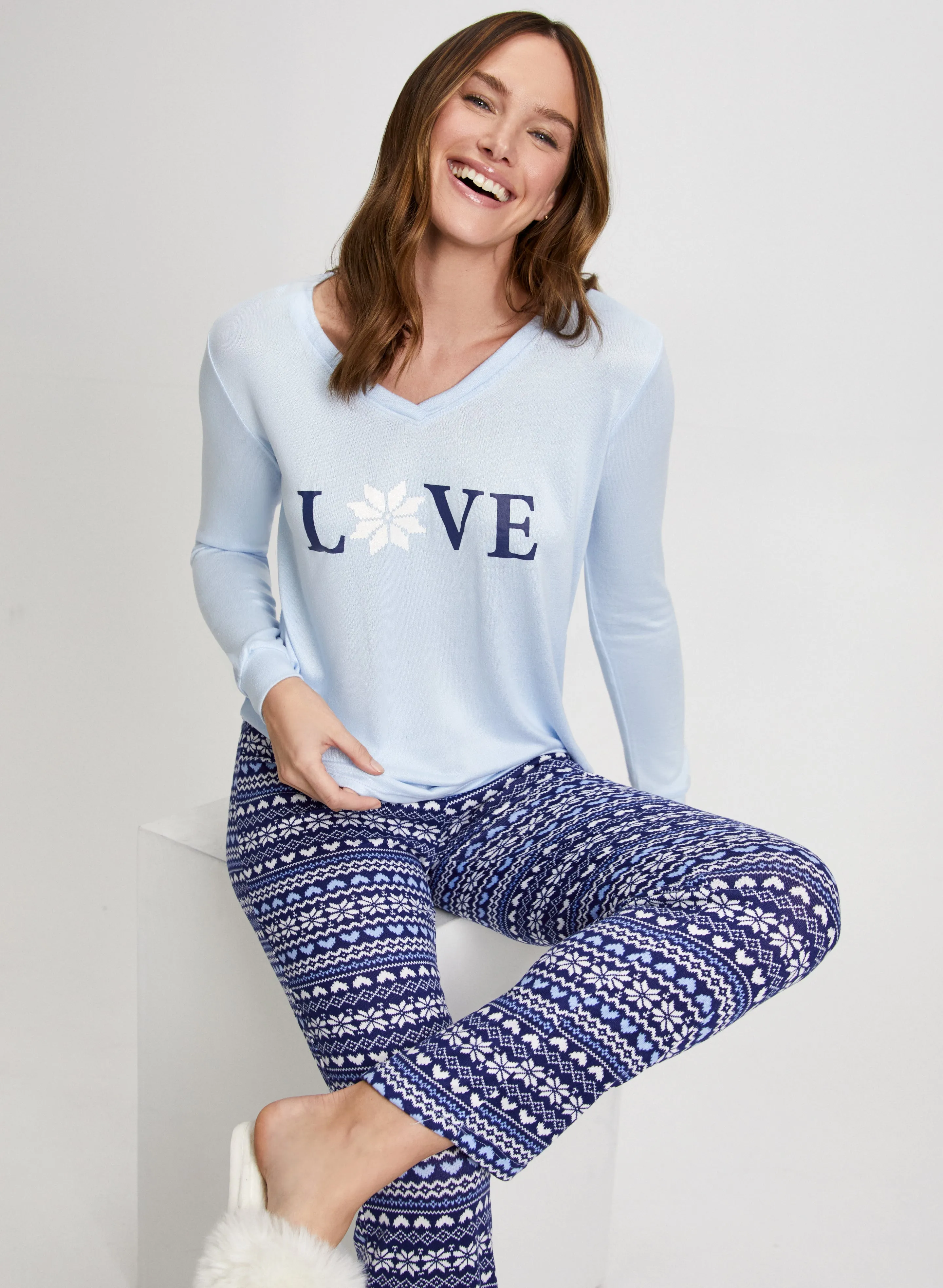 Slogan & Print Pyjama Set sold by Laura product image thumbnail 4