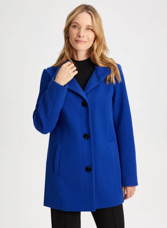 Stretch Faux Wool Coat sold by Laura