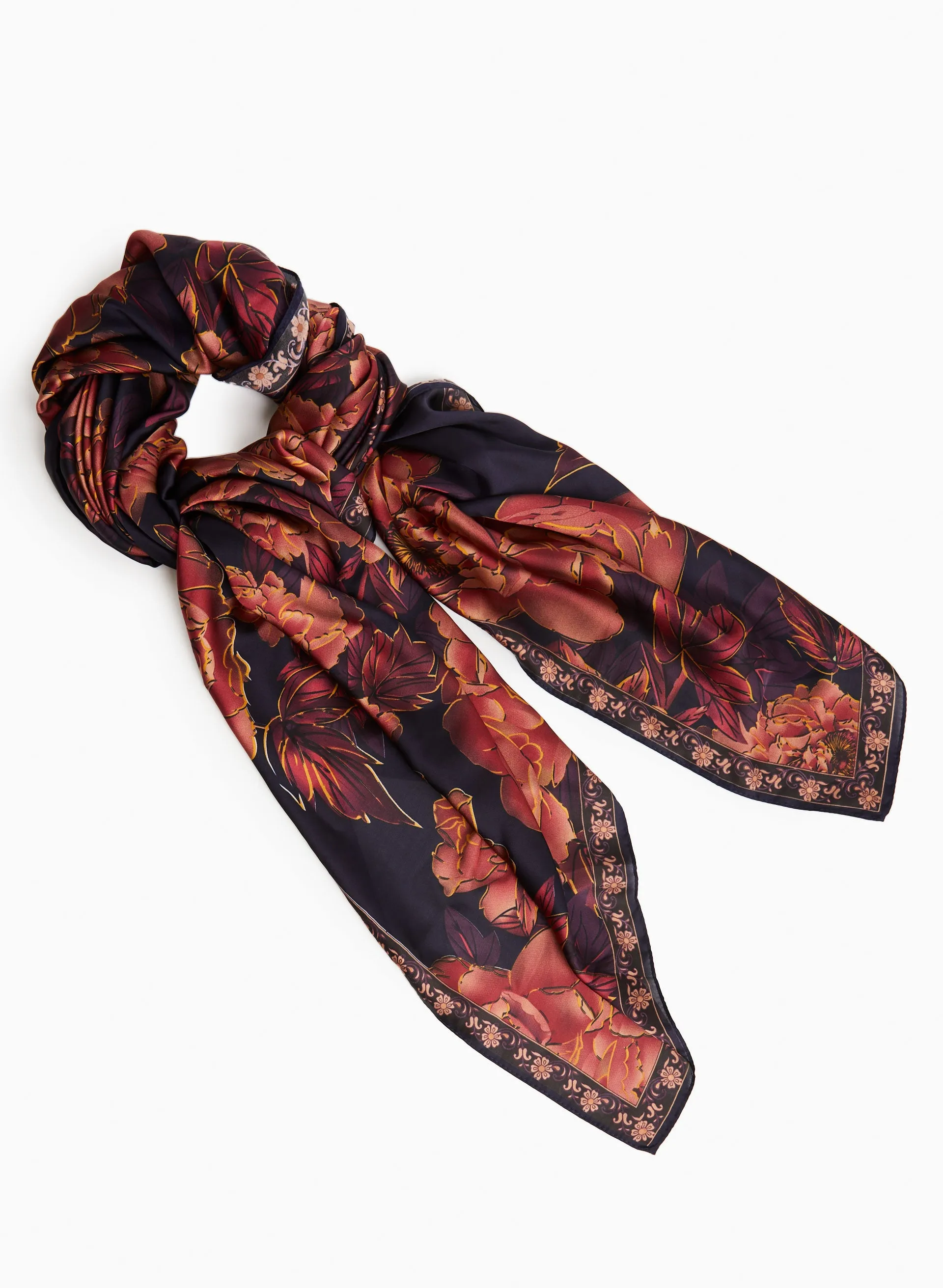 Floral Print Scarf sold by Laura