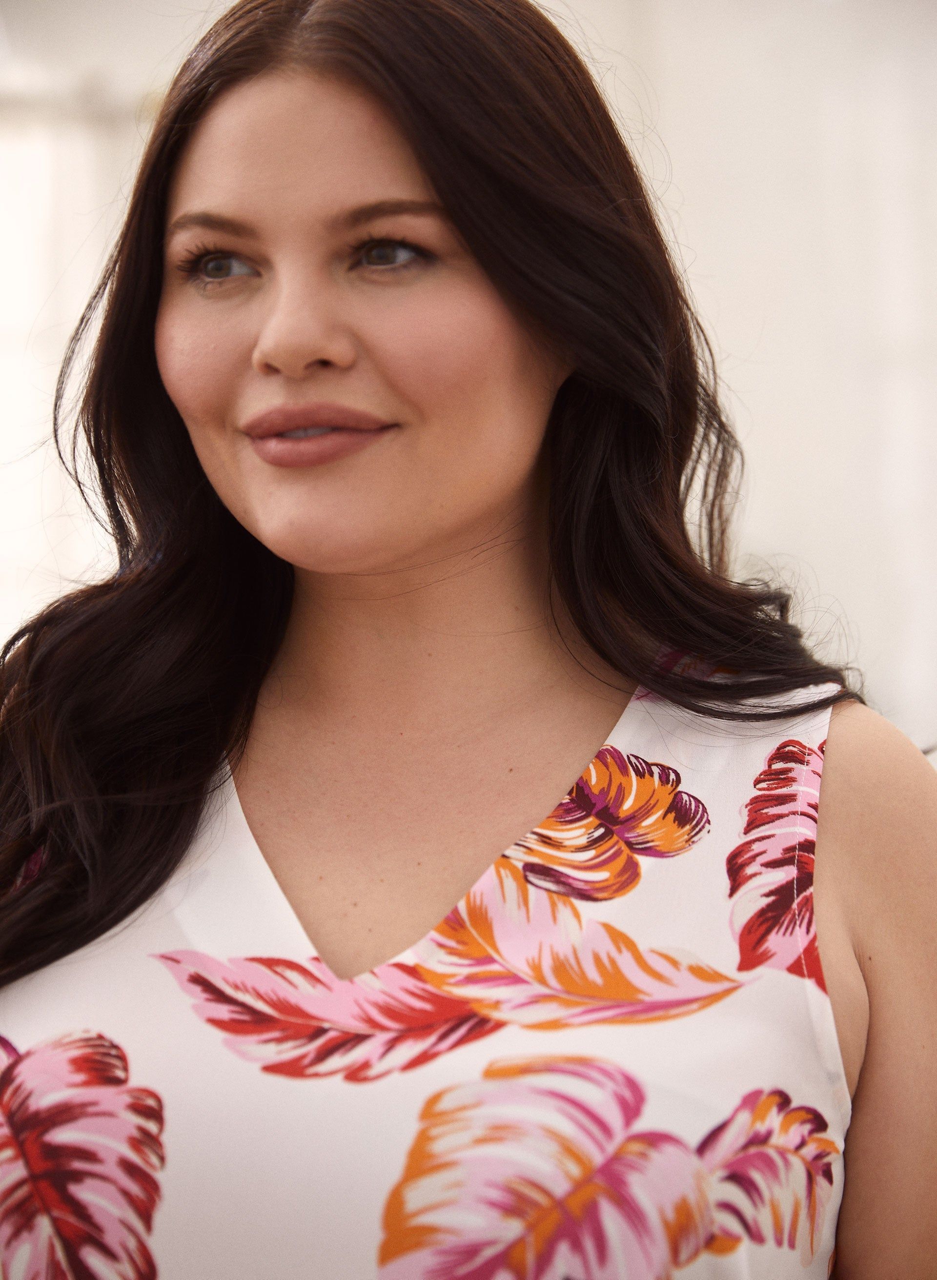 Palm Leaf Print Sleeveless Blouse sold by Laura product image thumbnail 2