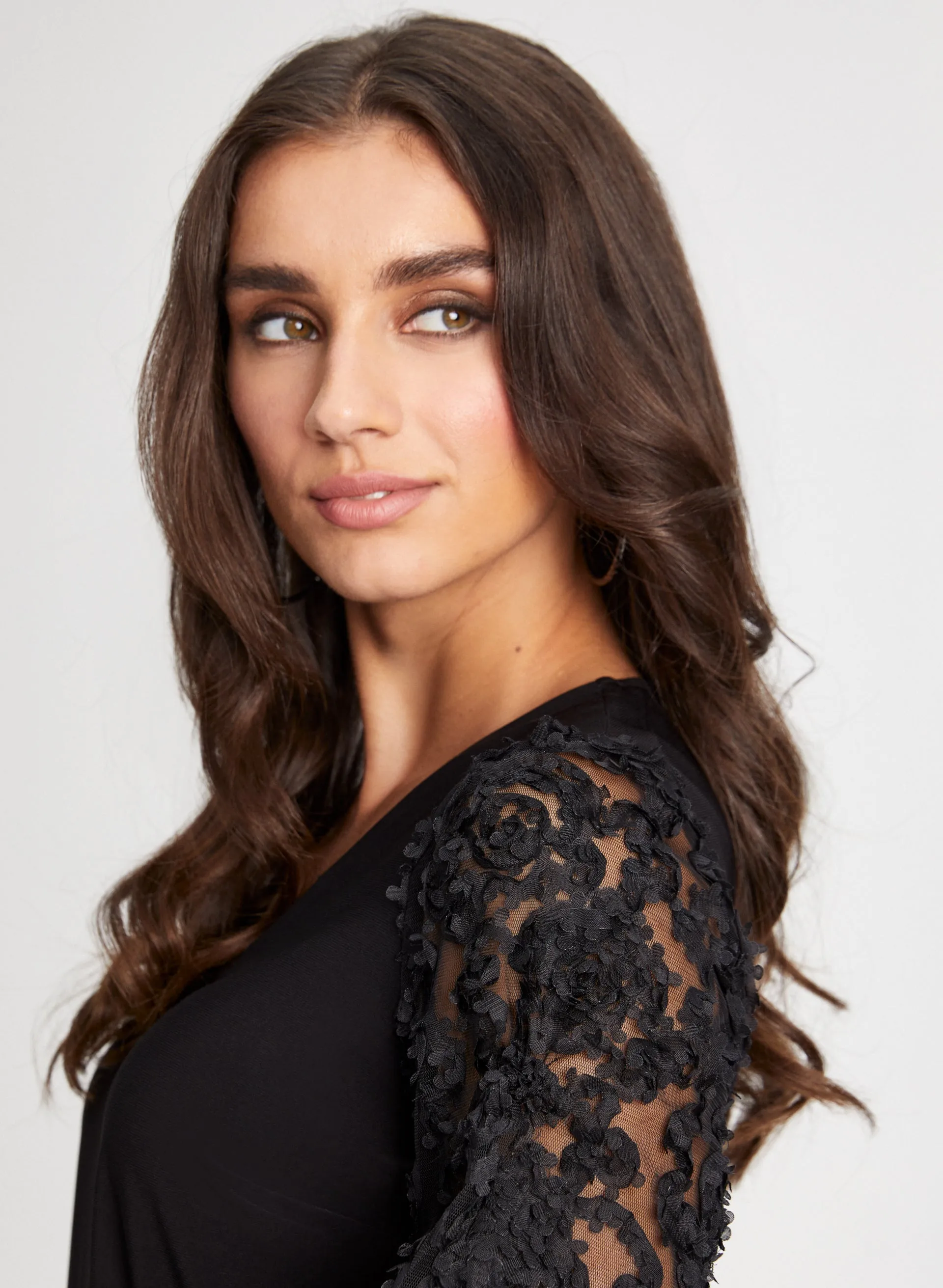 Embroidered Bouffant Sleeve Top sold by Laura product image thumbnail 2