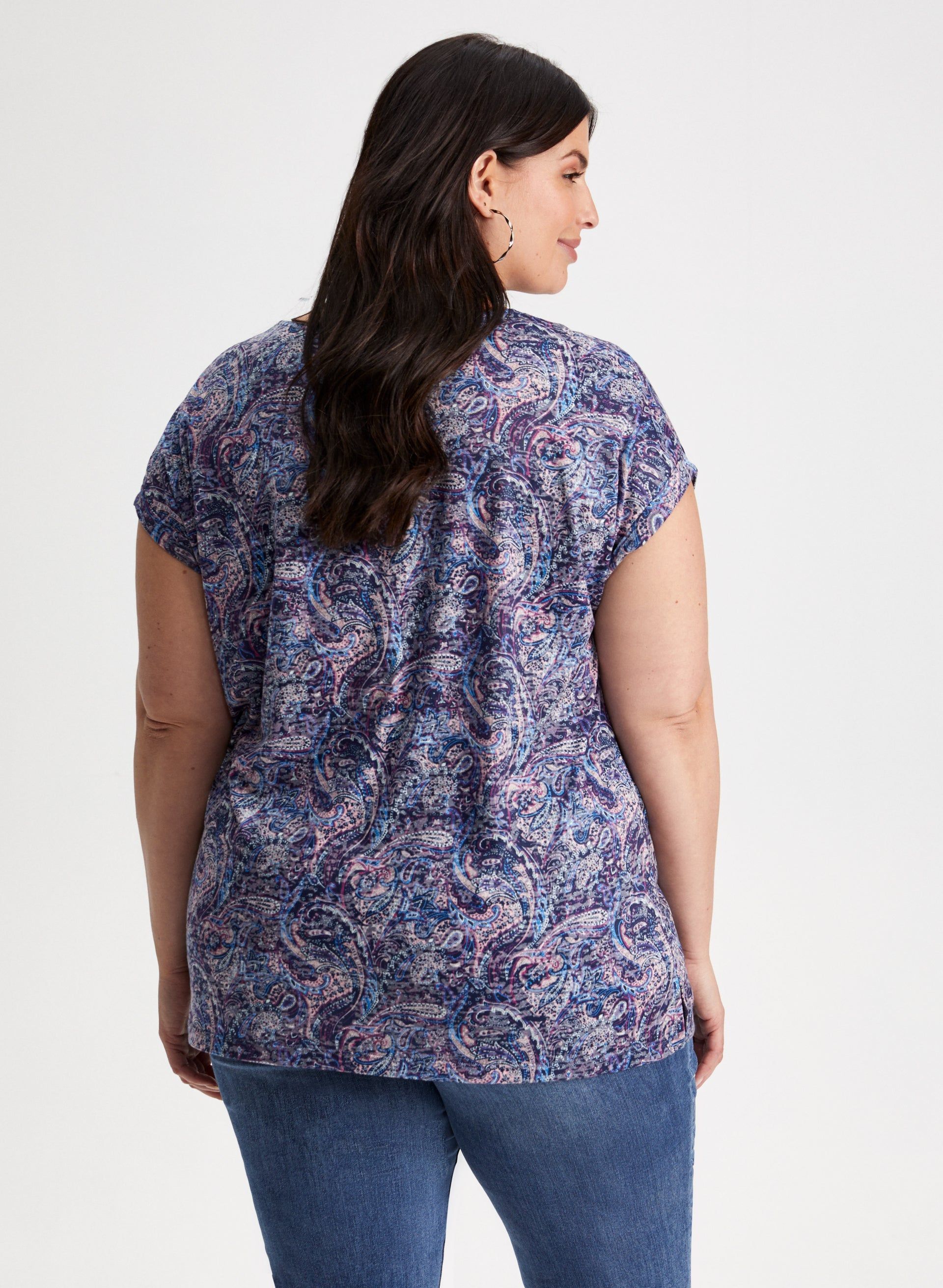 Paisley Print Tee sold by Laura product image thumbnail 4