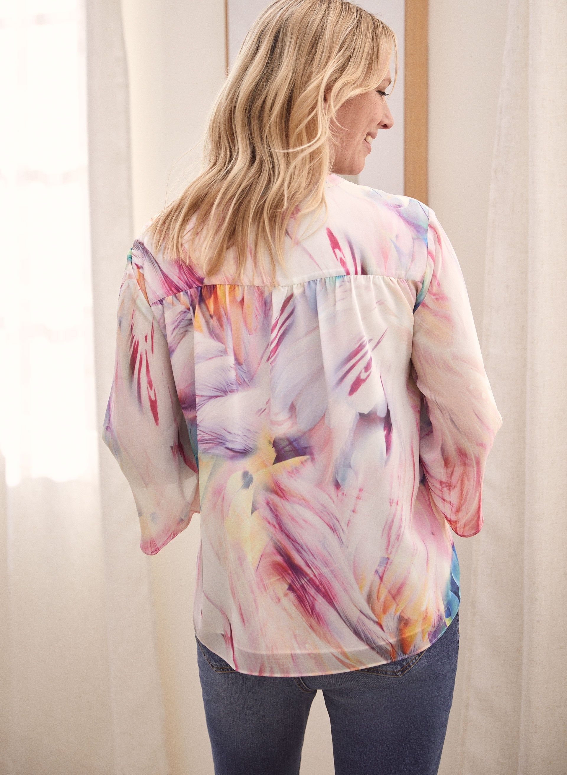 Feather Print Blouse sold by Laura product image thumbnail 4