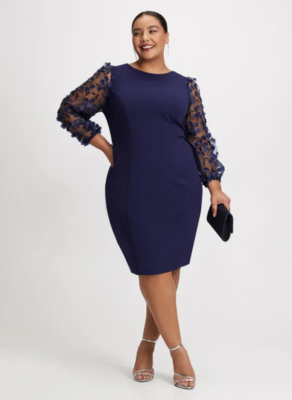 Floral Sleeve Sheath Dress sold by Laura