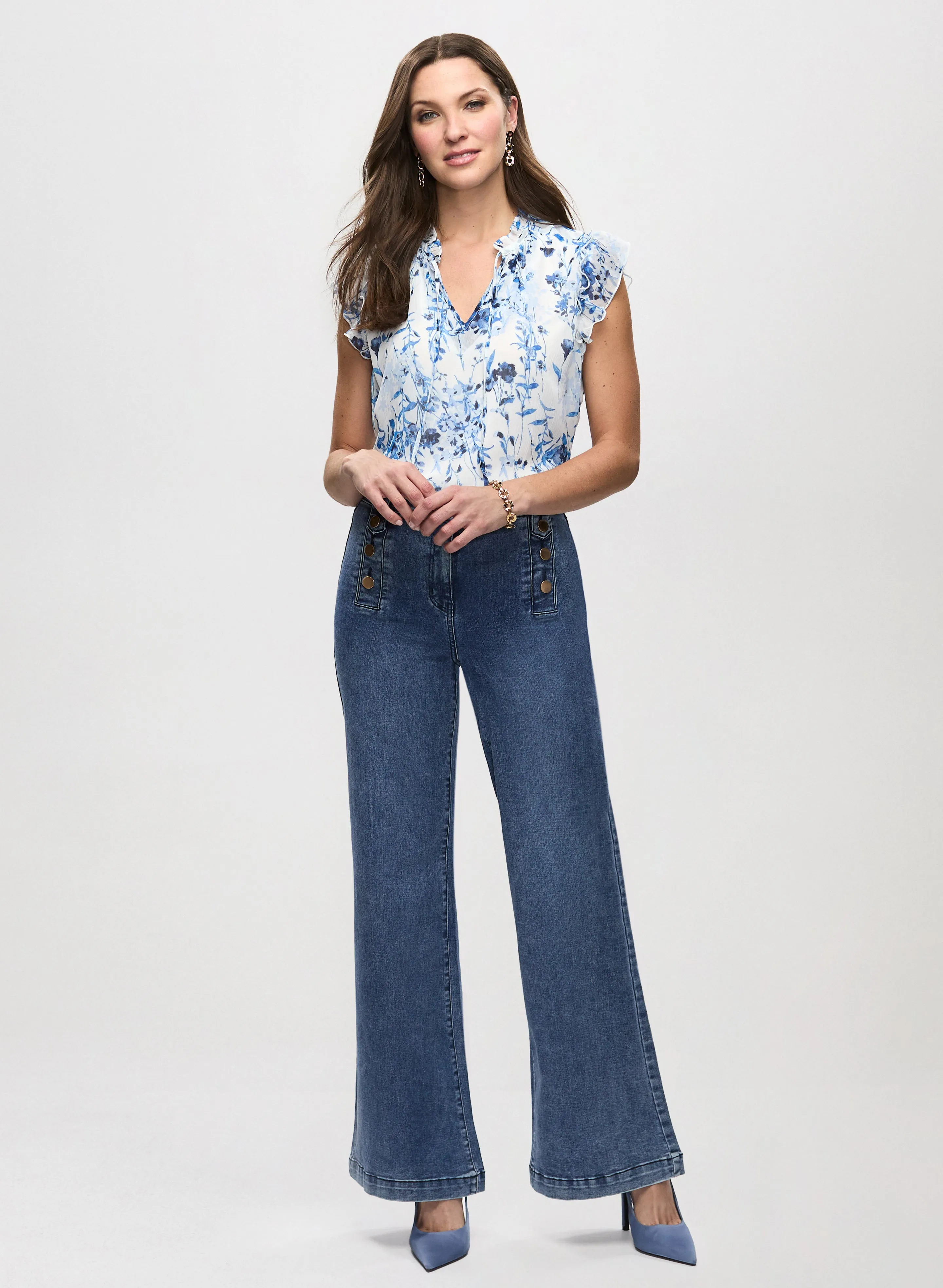 Floral Print Sleeveless Blouse sold by Laura product image thumbnail 3