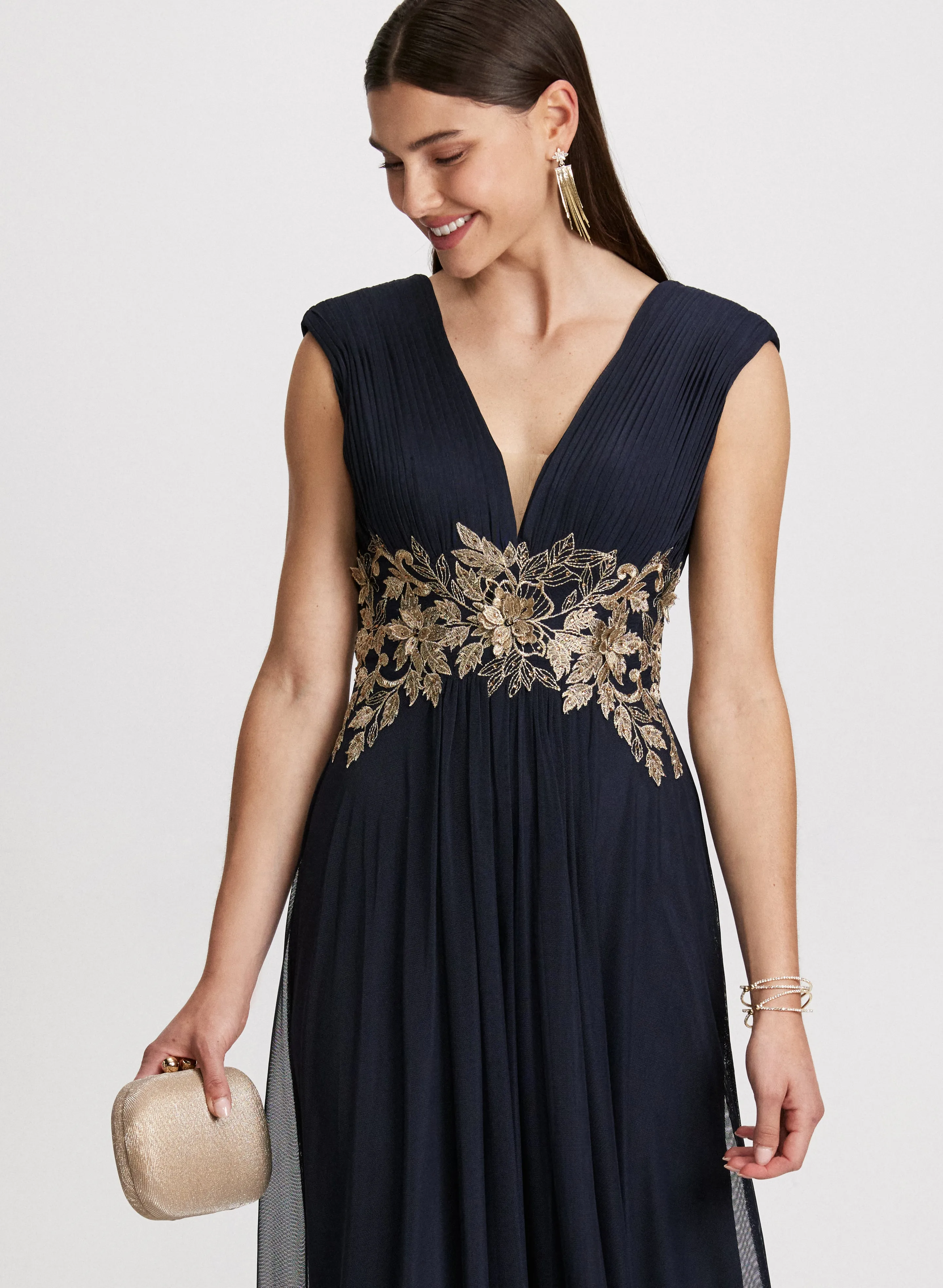 Embellished Mesh Evening Dress sold by Laura product image thumbnail 4